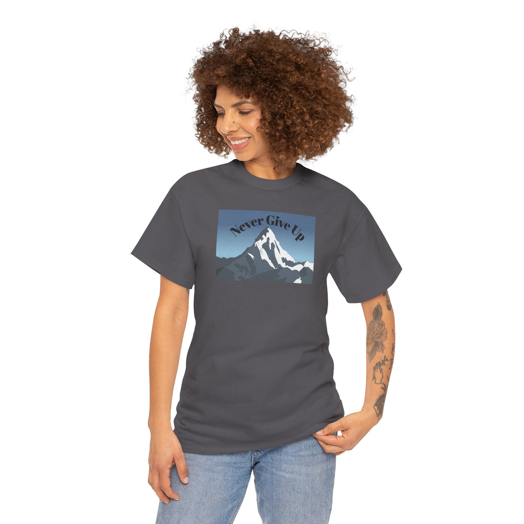 Never Give Up Mountain T-Shirt