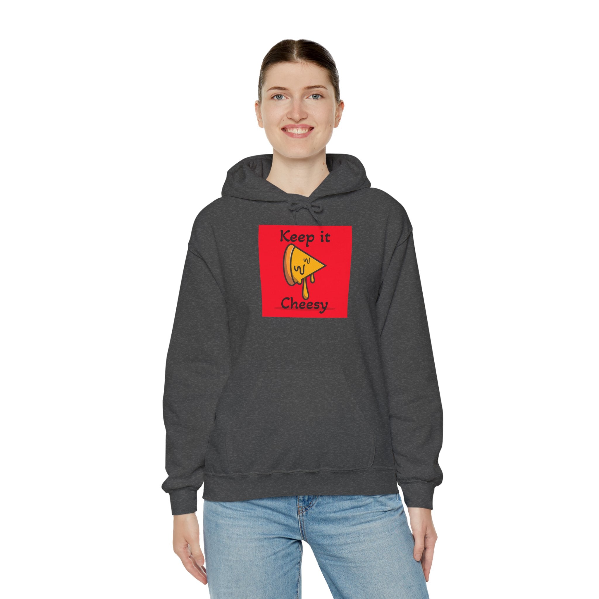 Keep It Cheesy Hoodie — Cute Melting Cheese Graphic Pullover