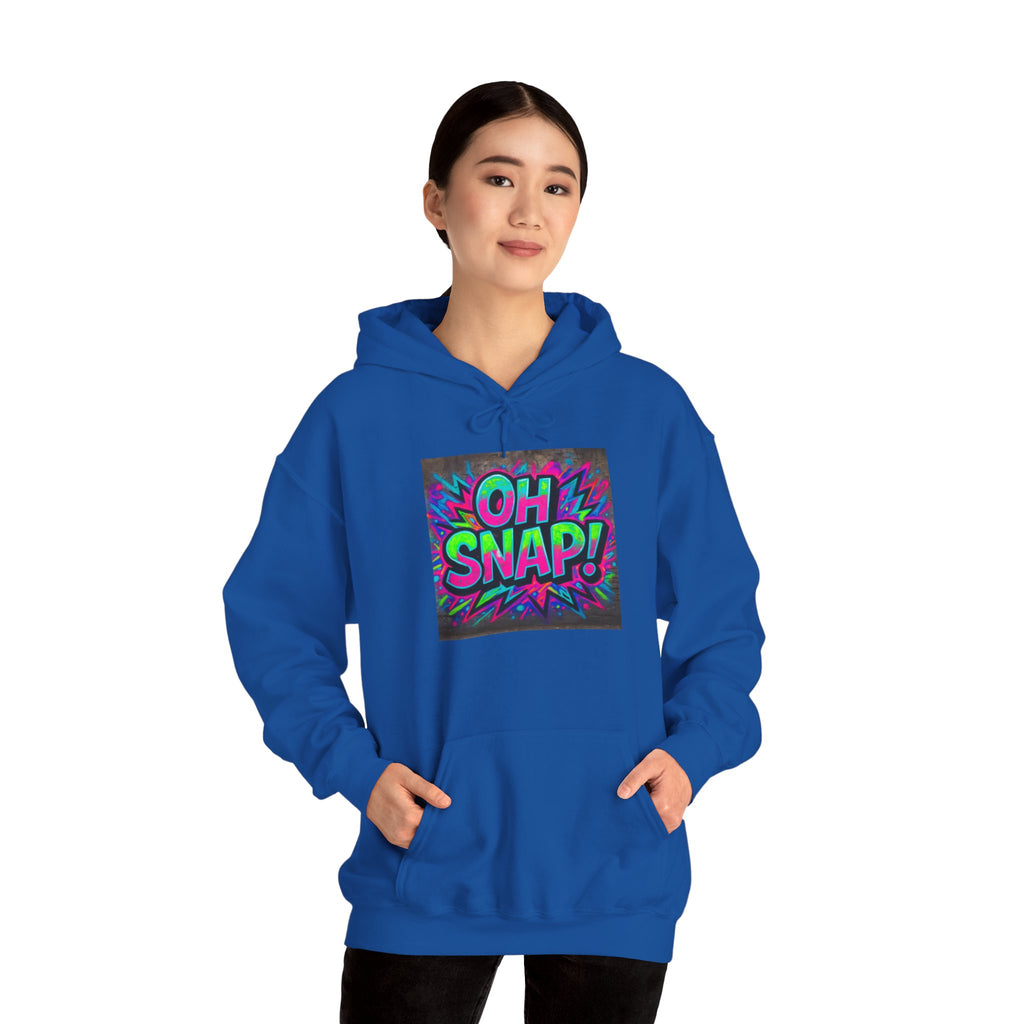 Hoodie — Retro Pop 'OH SNAP!' Graphic Pullover