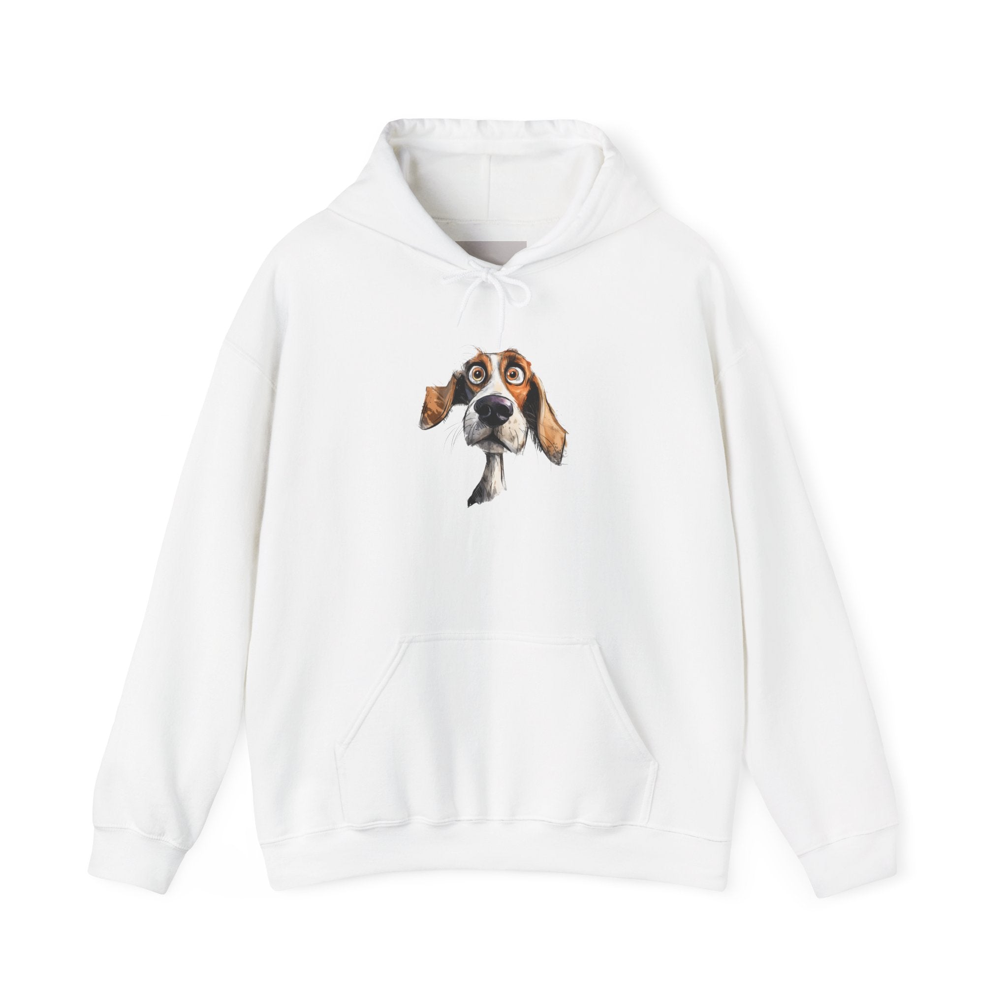Basset Hound Portrait Hoodie - Cute Dog Face Pullover