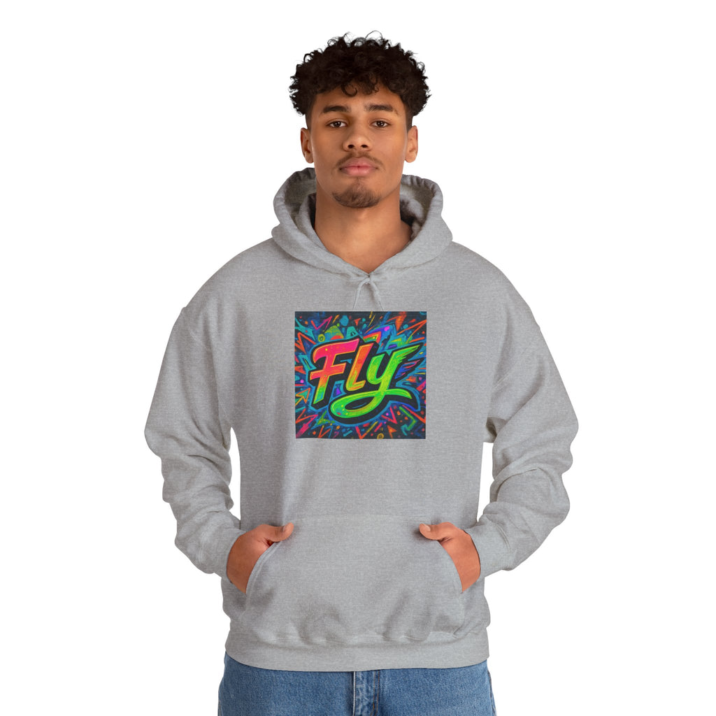 Fly Graffiti Hoodie — Colorful Streetwear Pullover