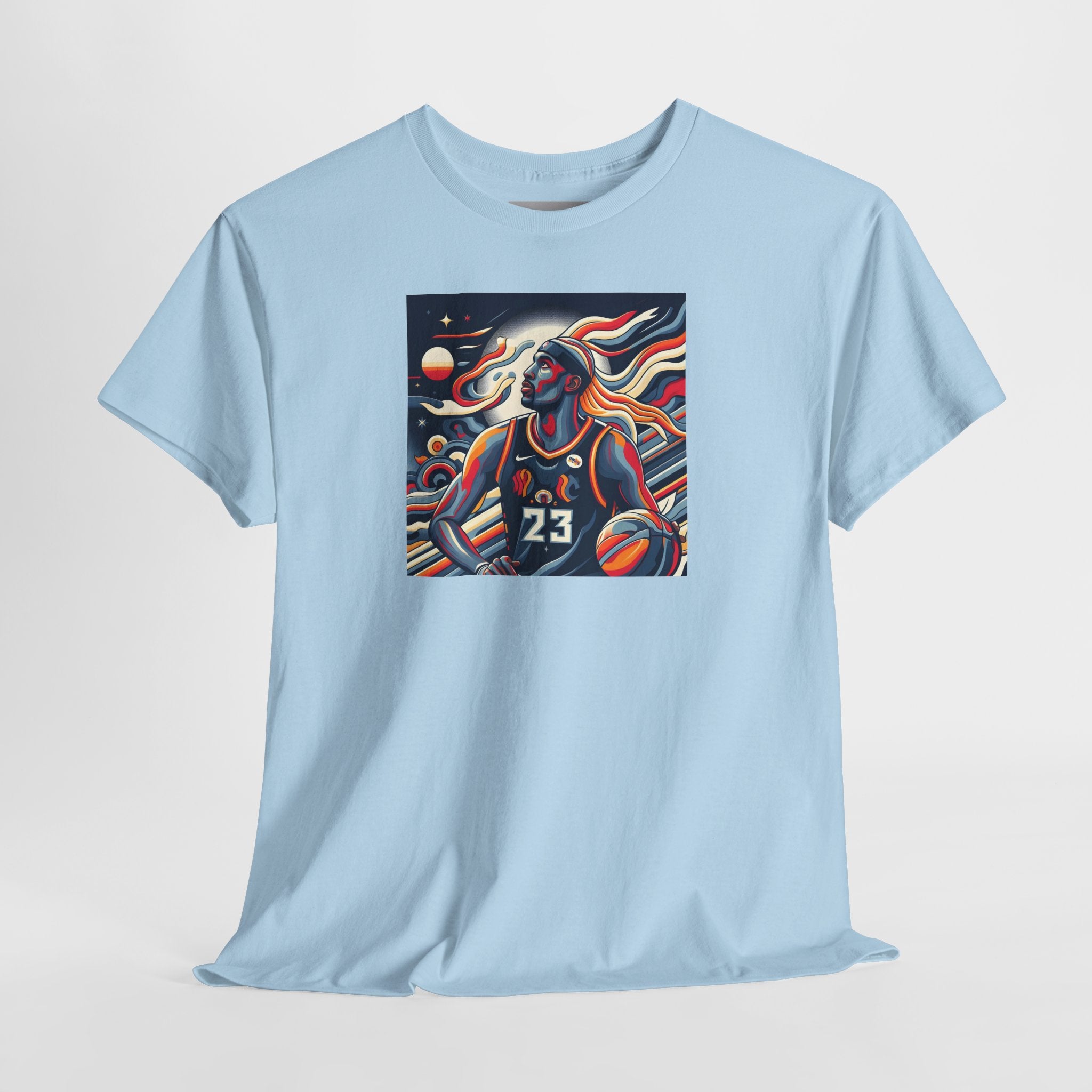 Basketball Art Tee — Abstract Player Illustration ("23")