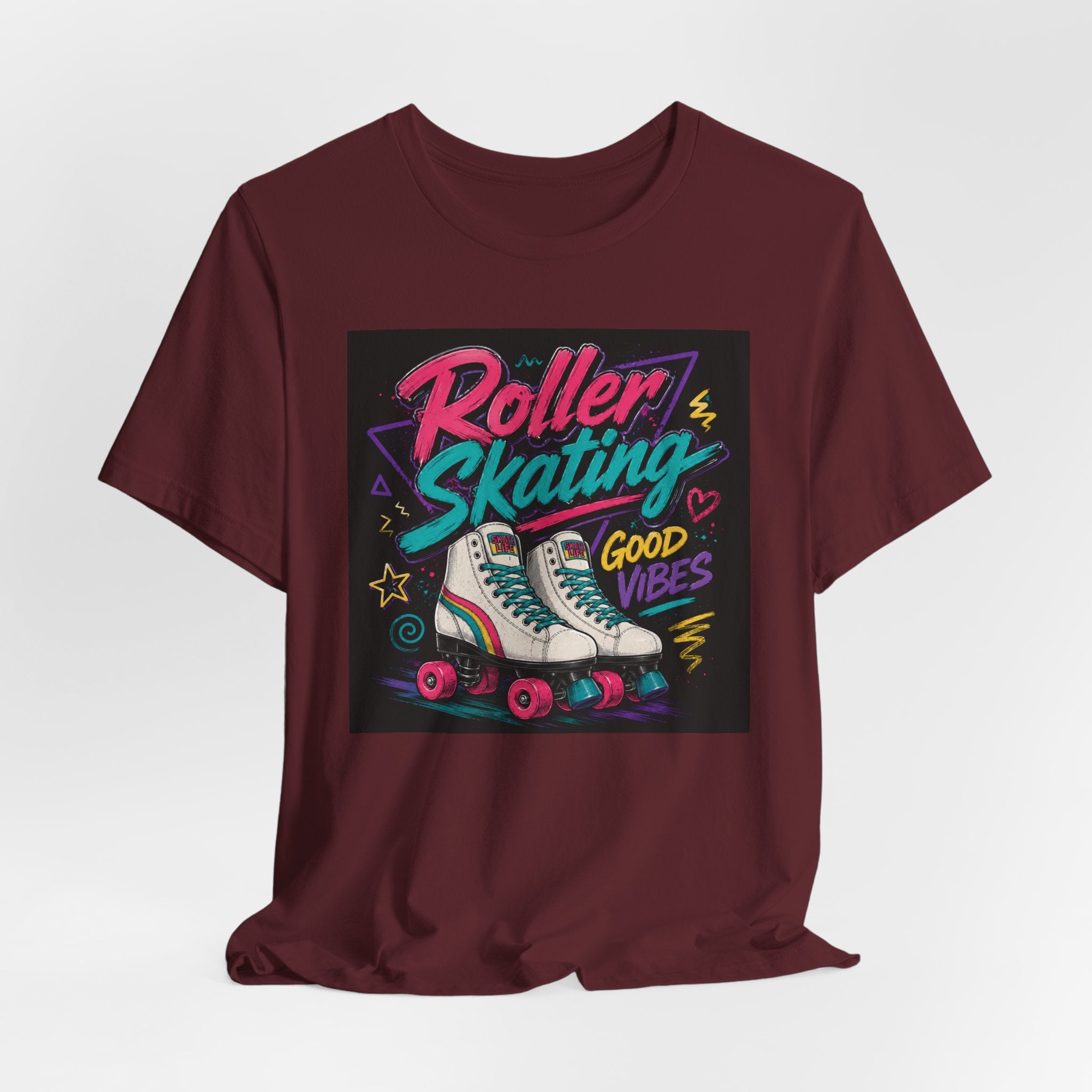 Roller Skating Good Vibes Tee