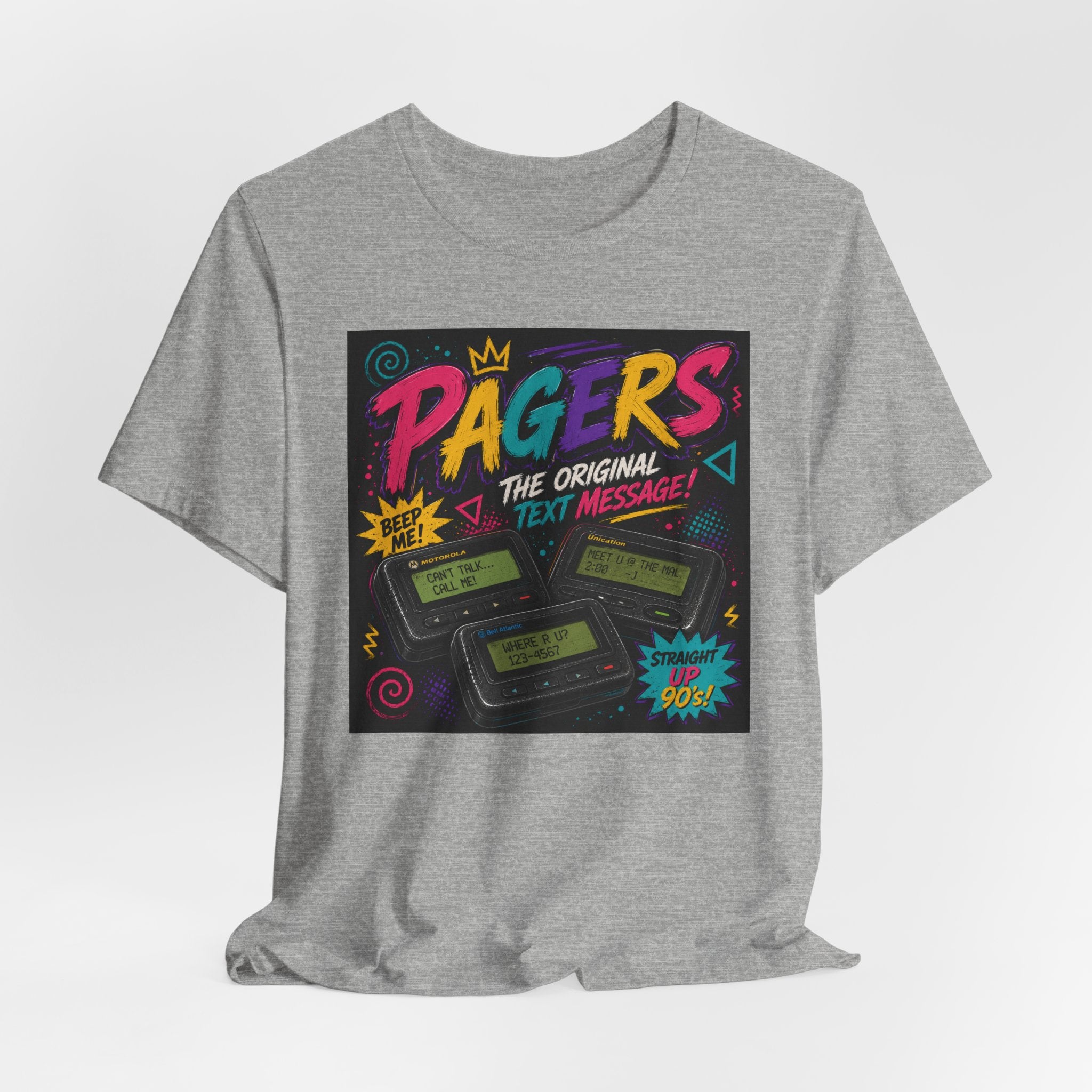 Pager Retro Tee — "Pagers: The Original Text Message" 90s Nostalgia T-Shirt
