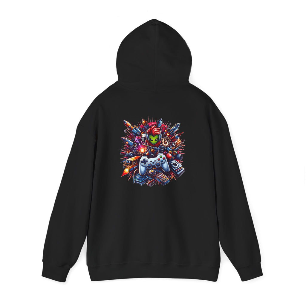 Gaming Controls Graphic Hoodie — Retro Console Controller Gamer Sweatshirt