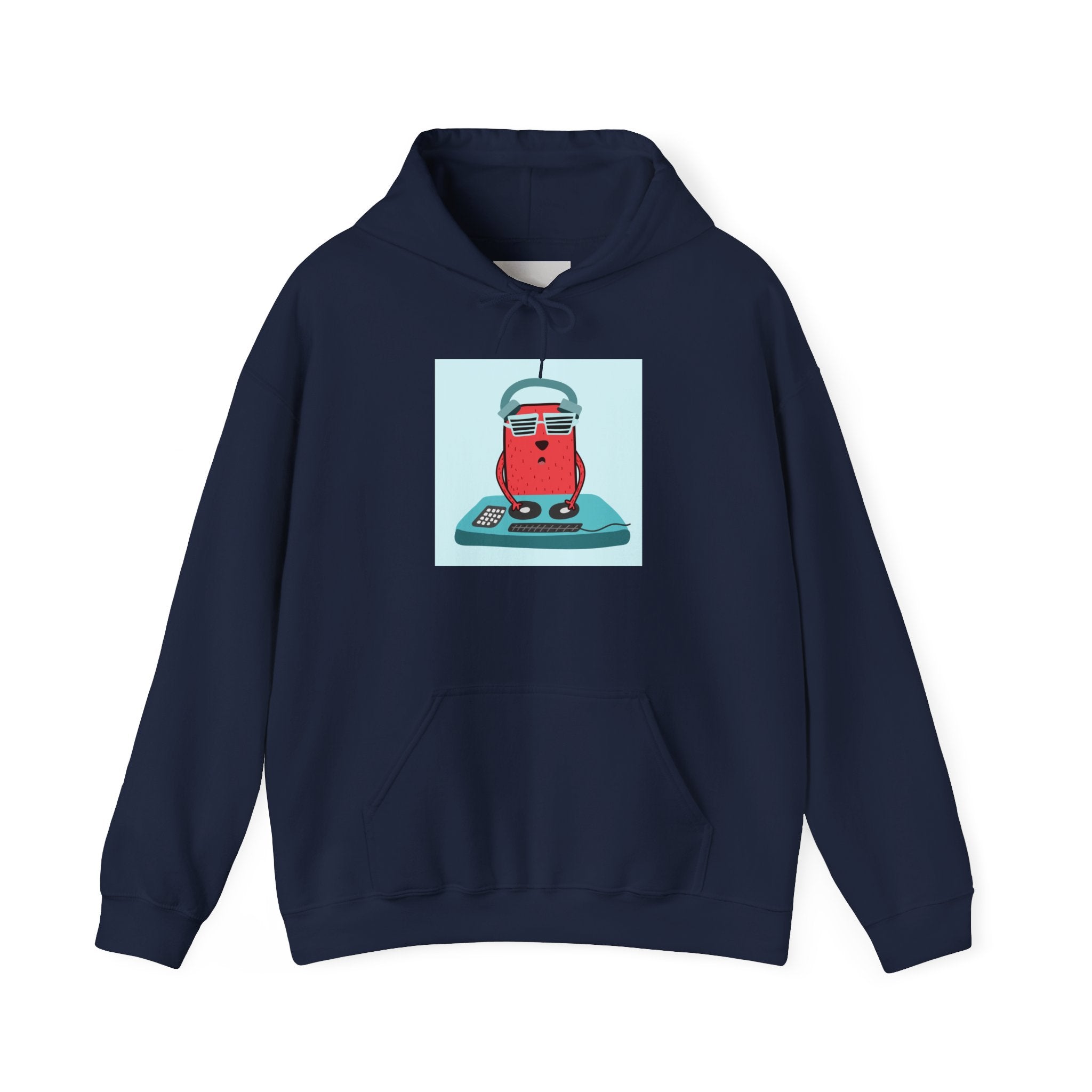 Hoodie — Retro Dj Character Graphic Hoodie