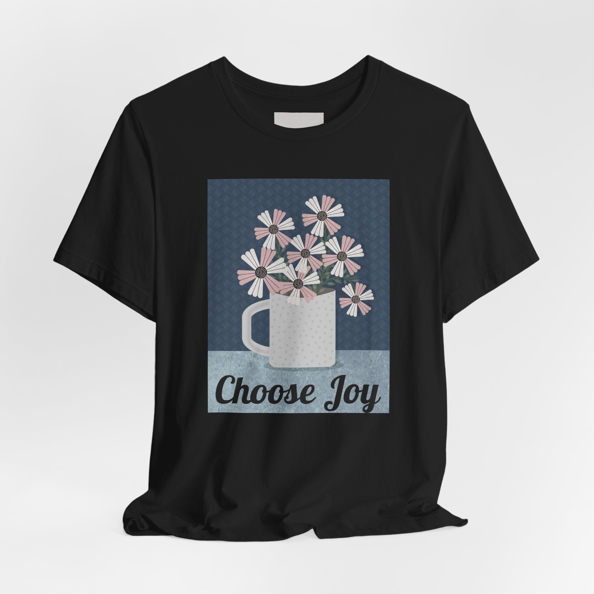 Choose Joy Floral Tee — Inspirational Graphic T‑Shirt
