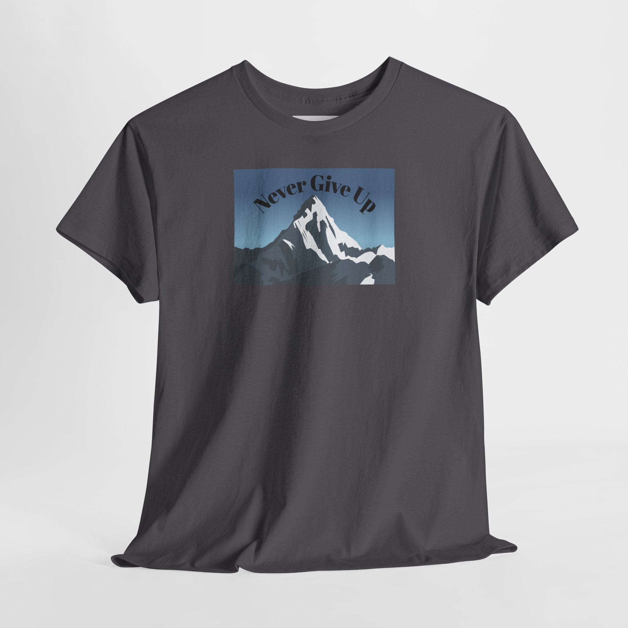 Never Give Up Mountain T-Shirt