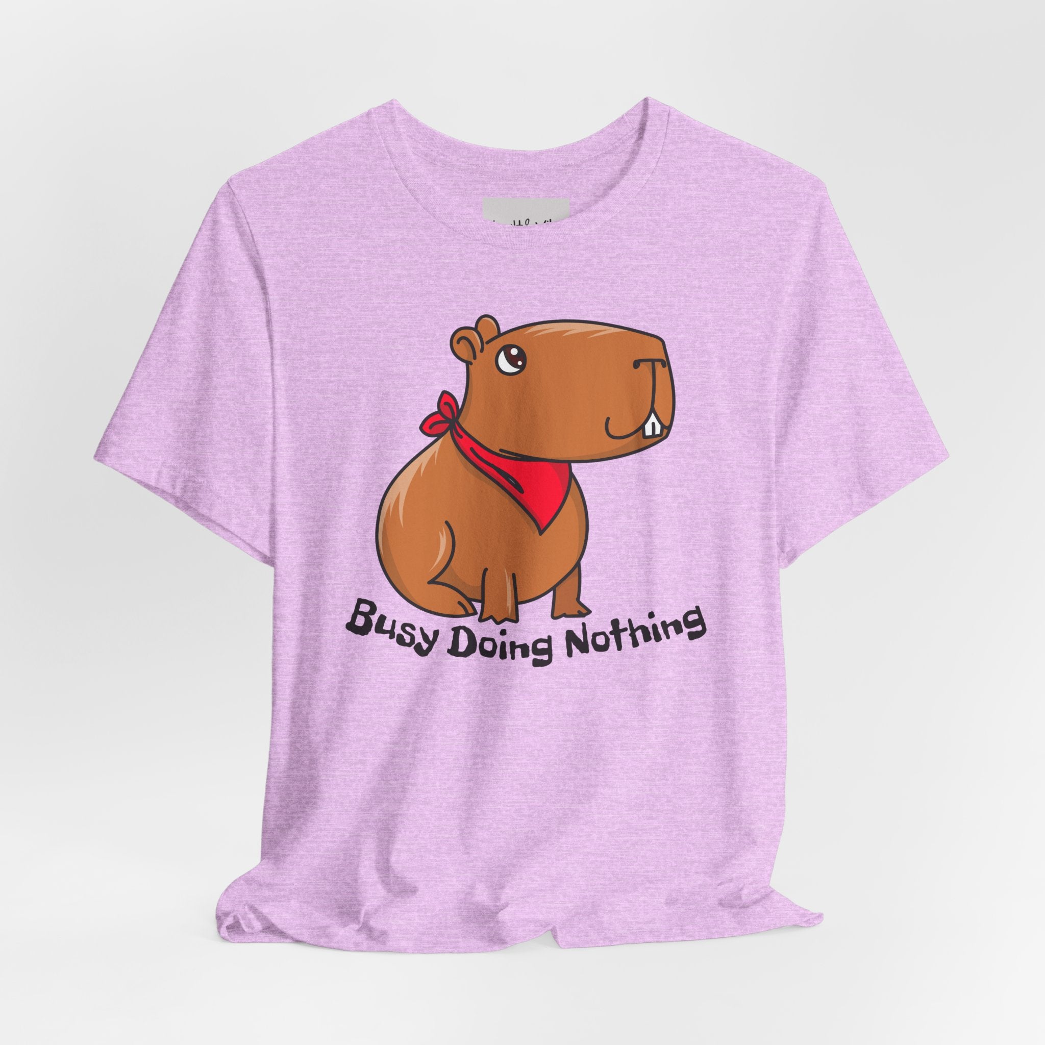 Capybara "Busy Doing Nothing" Tee - Cute Lazy Animal Graphic T-Shirt