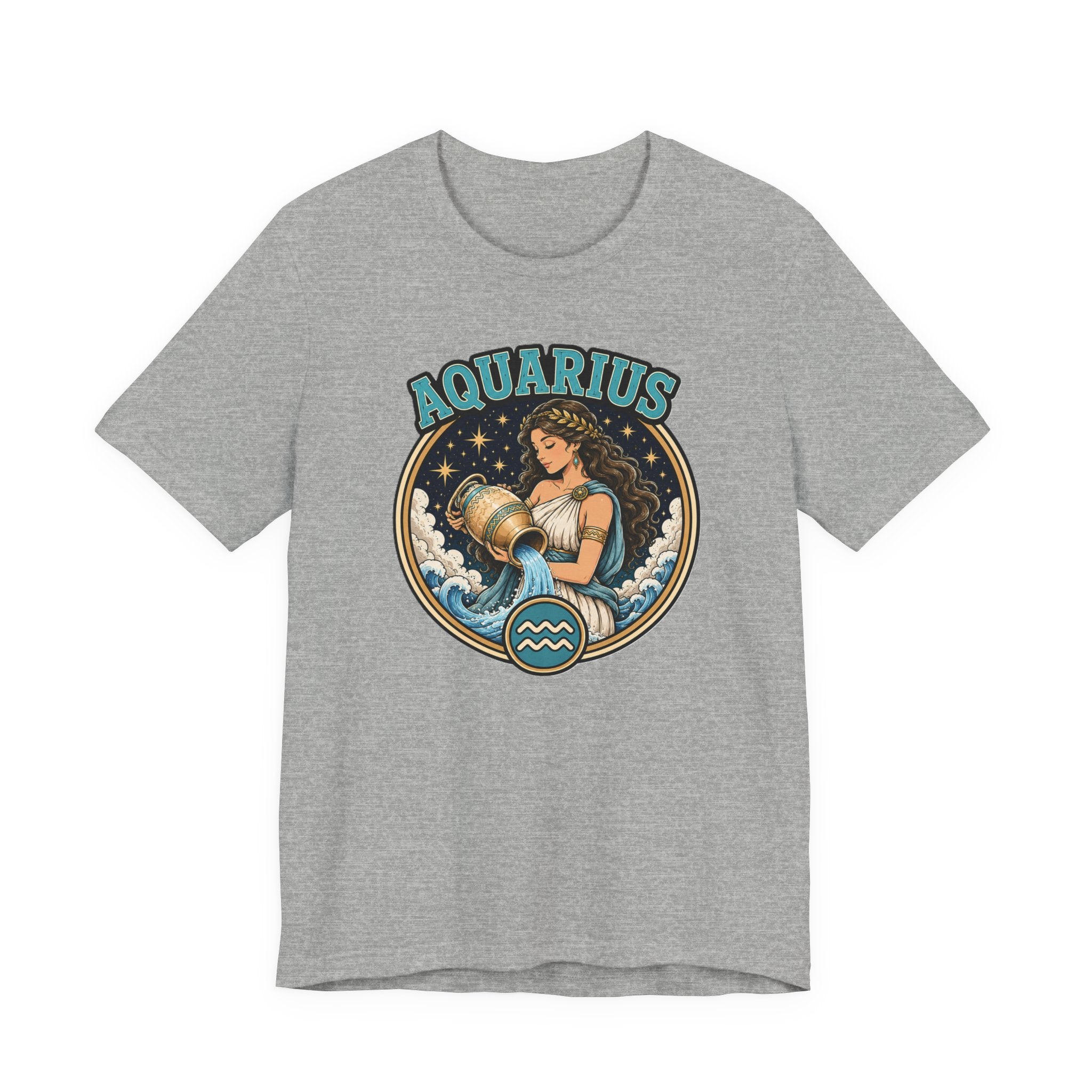 Aquarius Zodiac T-Shirt – Vintage Water-Bearer Astrology Tee