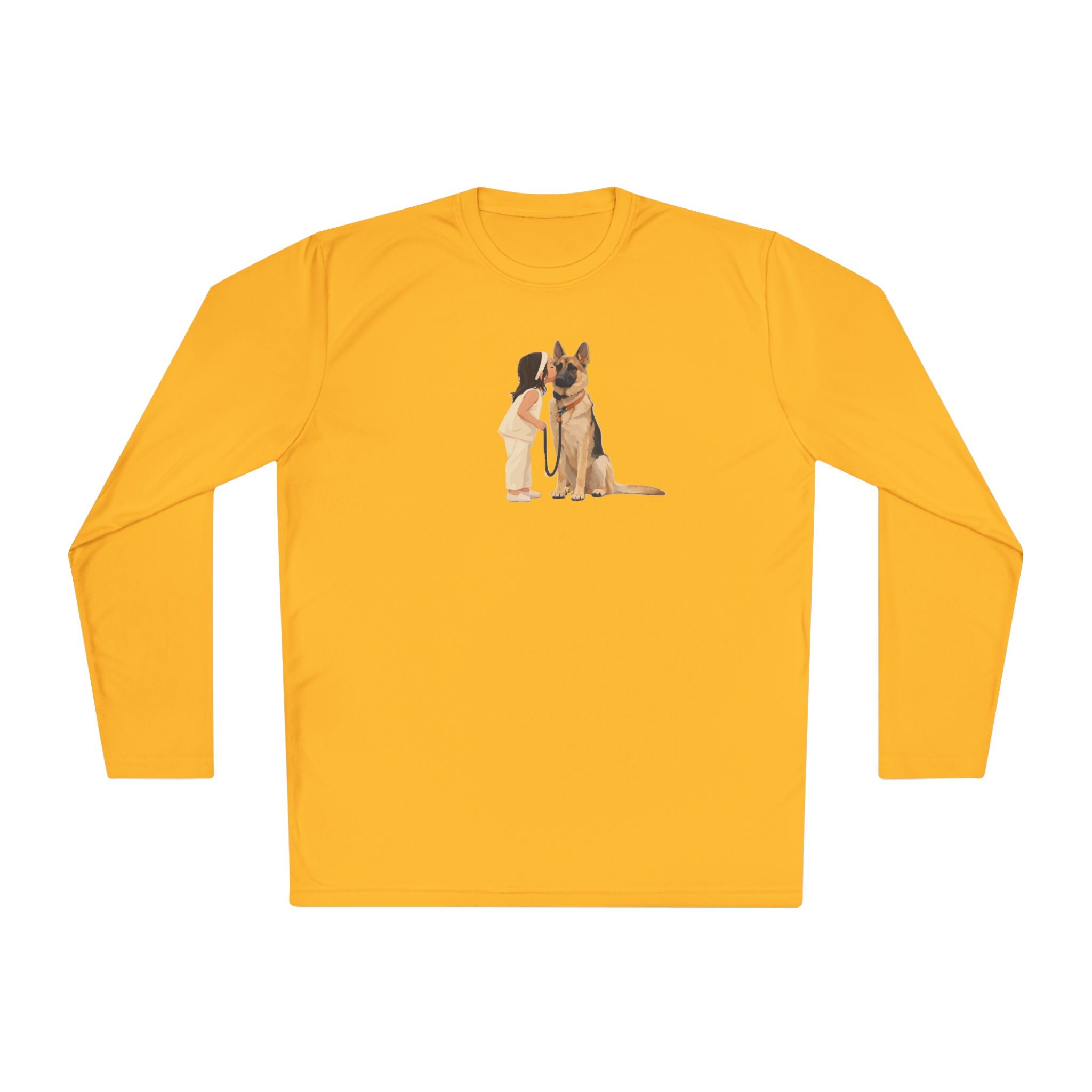 German Shepherd Hug Long Sleeve Tee — Cute Dog Lover Shirt