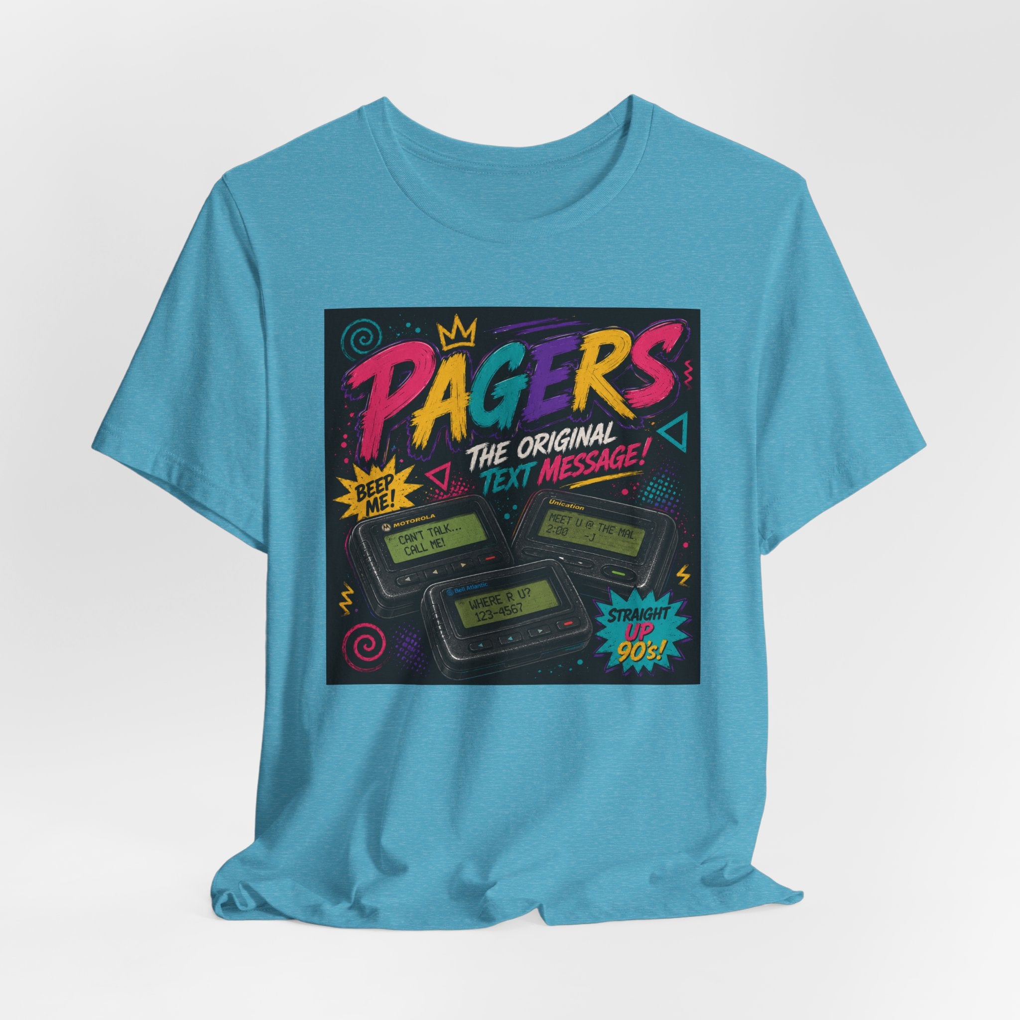 Pager Retro Tee — "Pagers: The Original Text Message" 90s Nostalgia T-Shirt