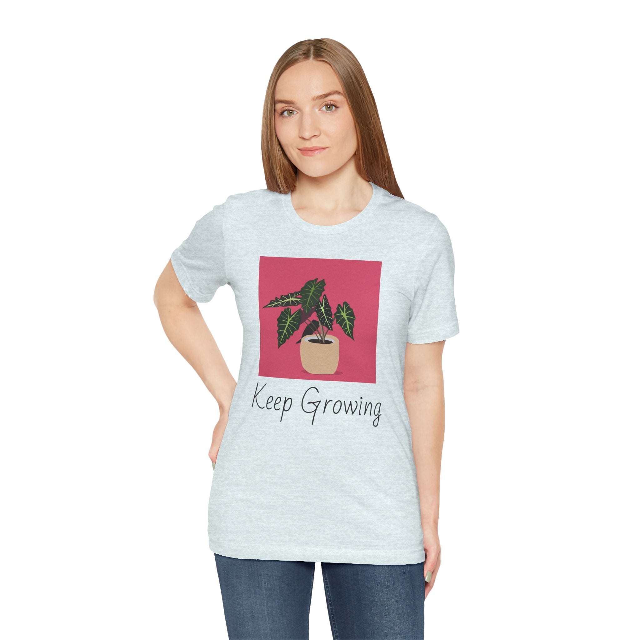 Keep Growing Plant Tee — Botanical Graphic T‑Shirt