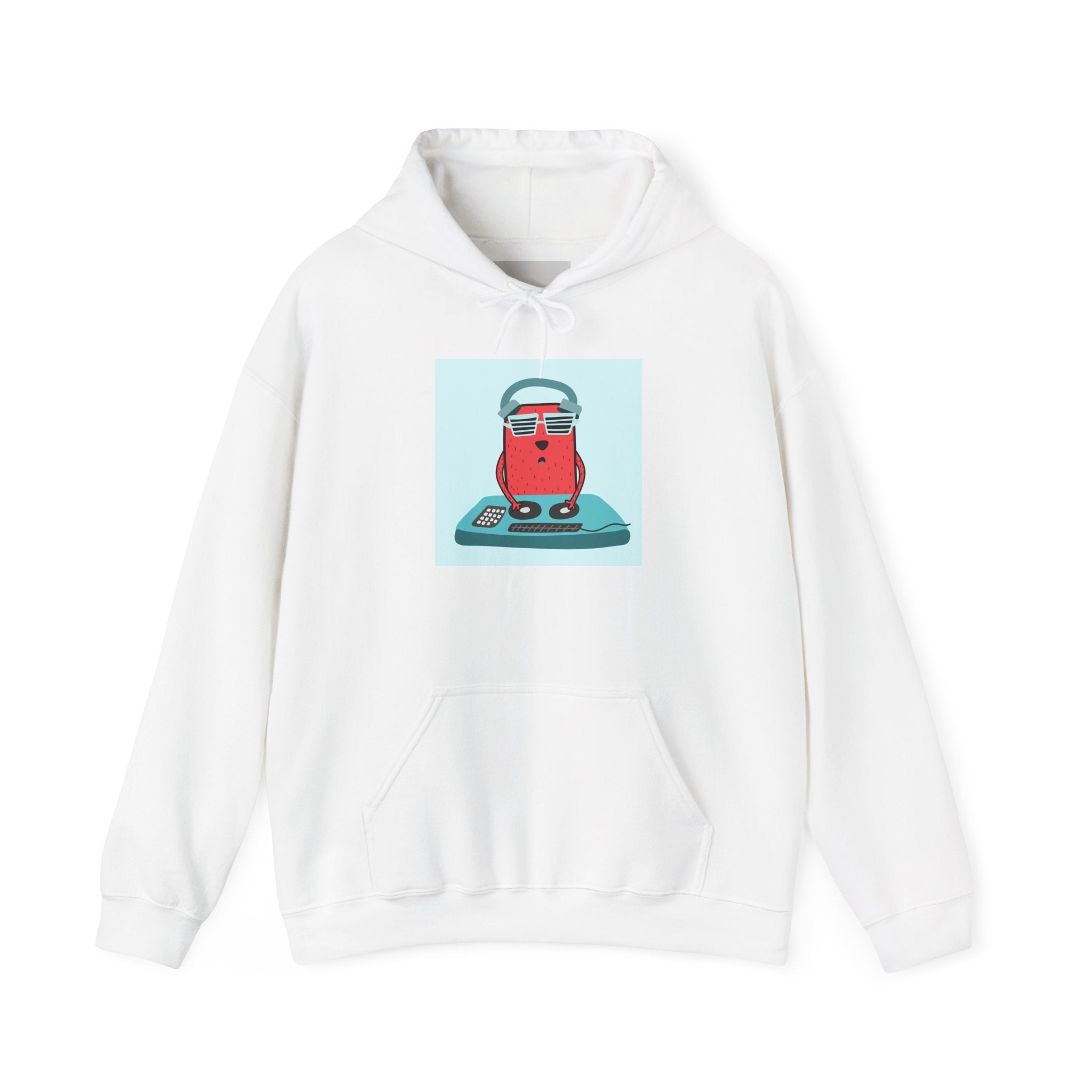 Hoodie — Retro Dj Character Graphic Hoodie
