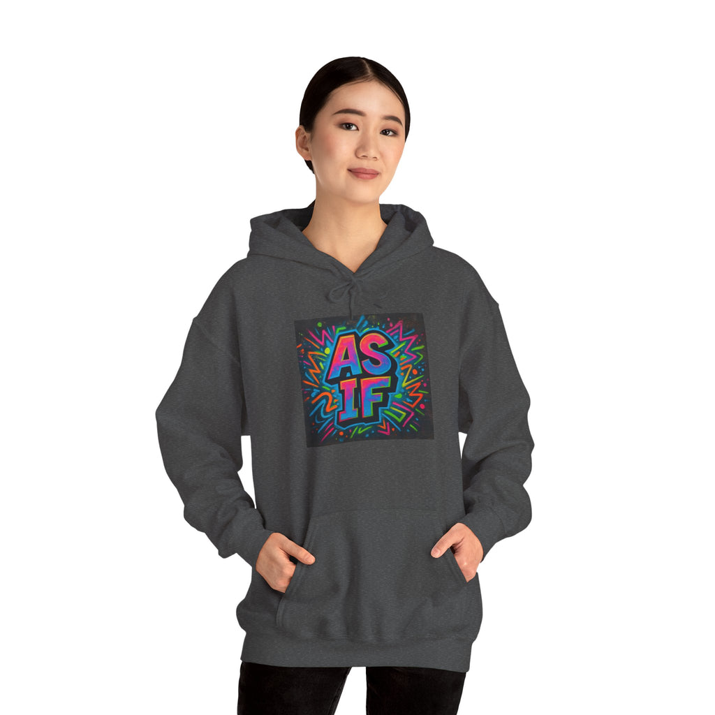 AS IF Graffiti Hoodie — Colorful Retro Streetwear Pullover
