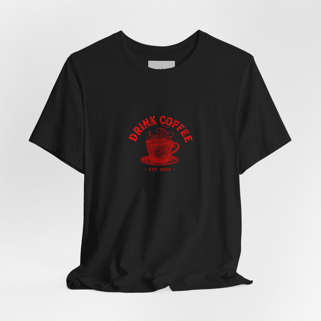 Coffee Lover Tee — "Drink Coffee" Vintage Cup Graphic T-Shirt
