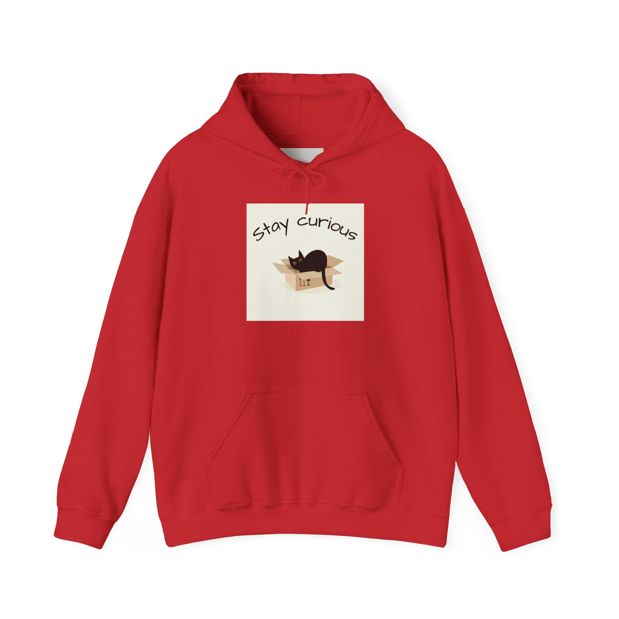 Stay Curious Cat Hoodie — Cute Cat Illustration Sweatshirt