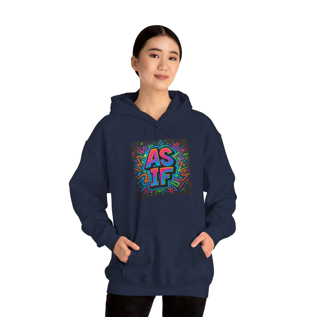 AS IF Graffiti Hoodie — Colorful Retro Streetwear Pullover