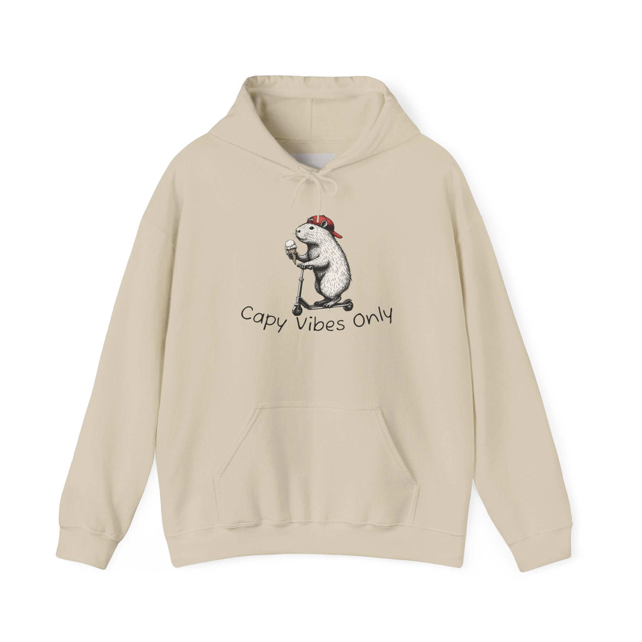 Capabury 'Cozy Vibes Only' Hoodie — Cute Polar Bear Illustration Sweatshirt