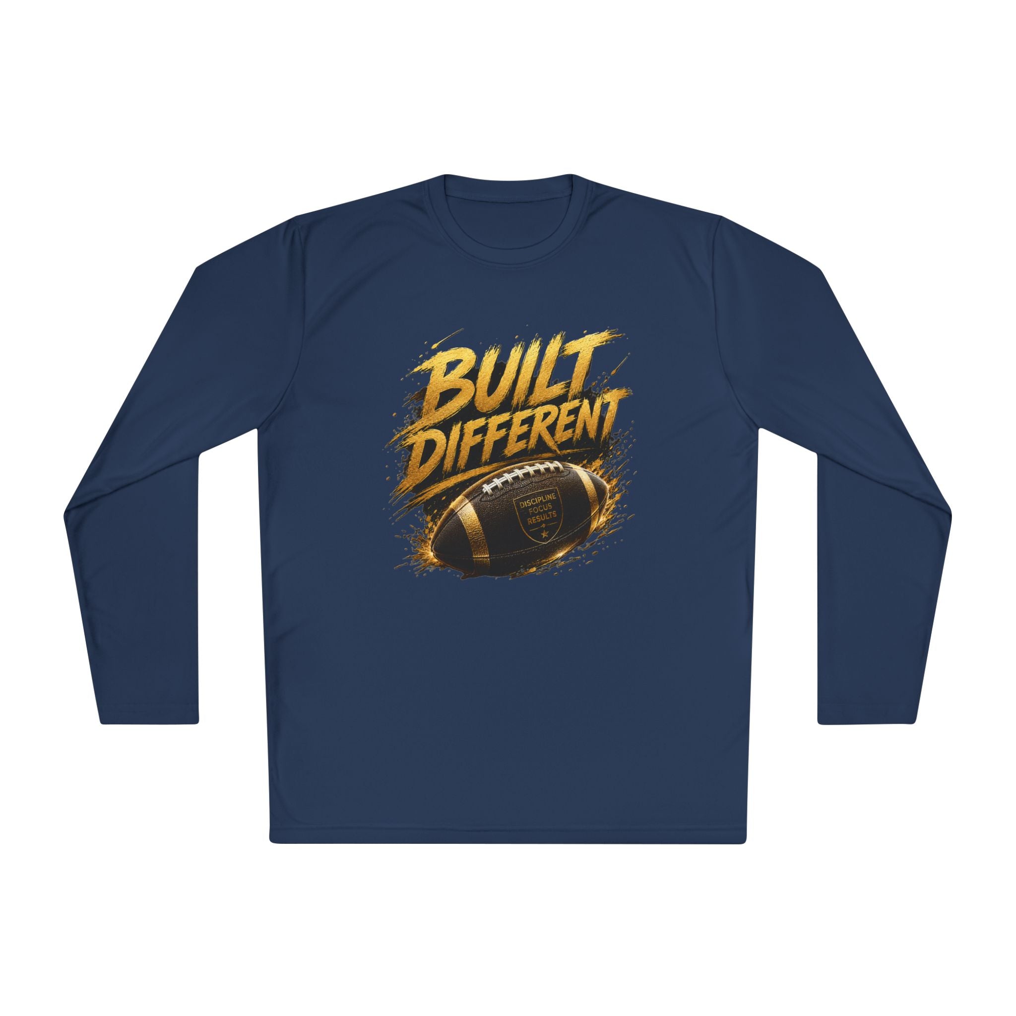 Built Different Football Long Sleeve Tee — Athletic Sports Fan Shirt