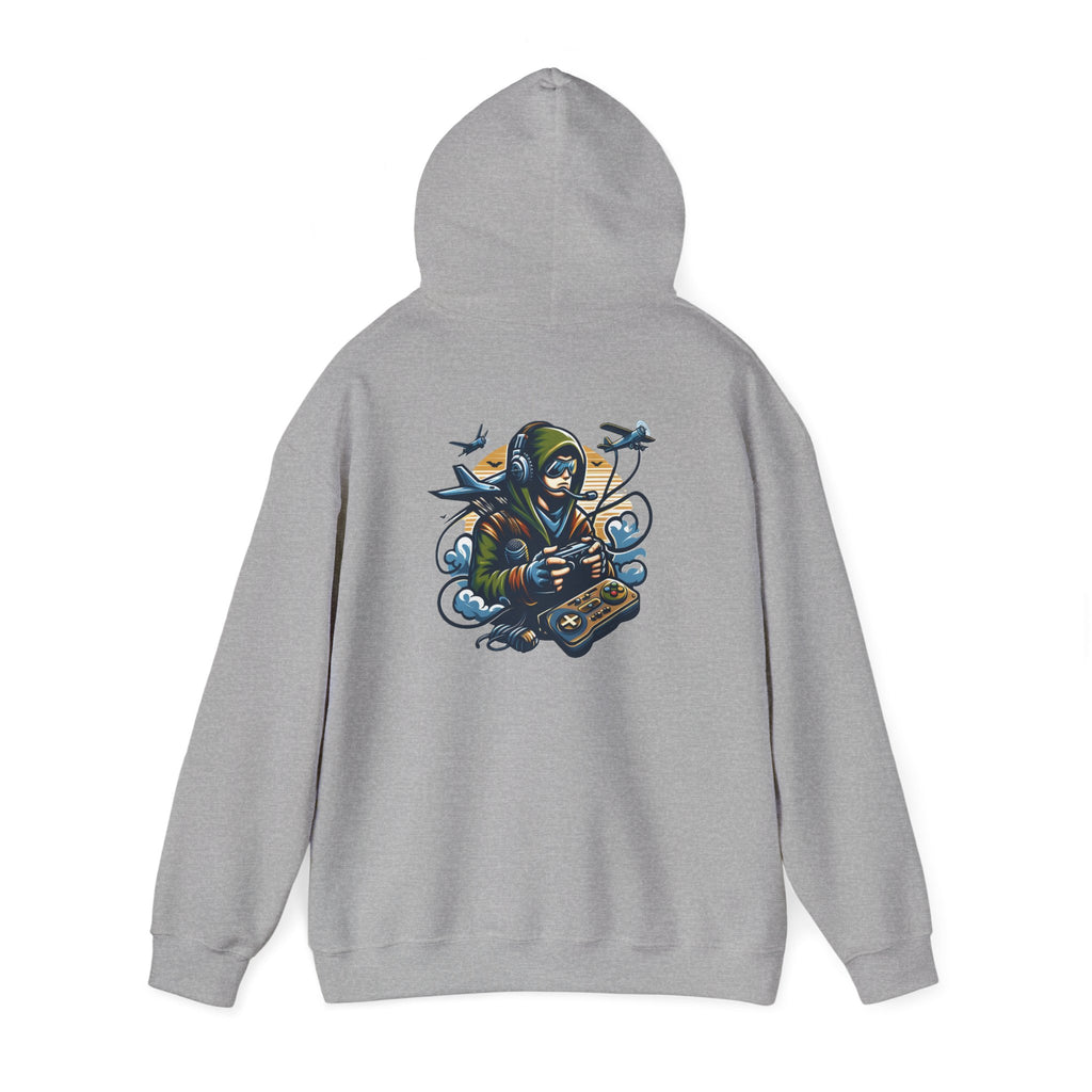 Reaper Gamer Hoodie - Skull Hooded Sweatshirt with Controller & Raven Design