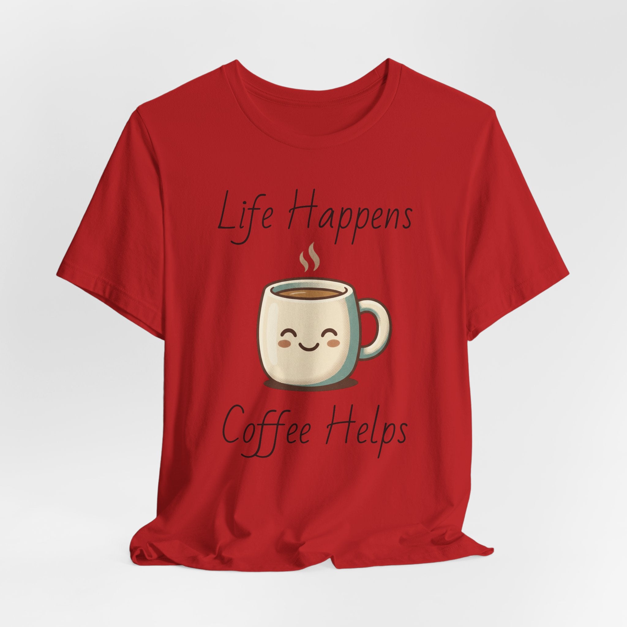 Coffee Cup Tee — Cute Steaming Coffee Graphic T-Shirt