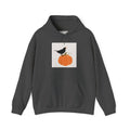 Halloween Crow on Pumpkin Hoodie