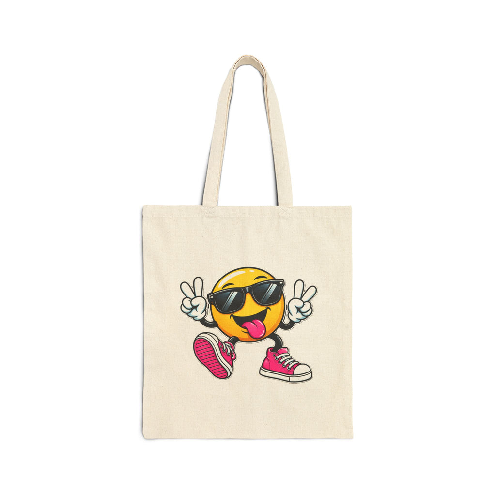 Smiling Cool Emoji Tote Bag