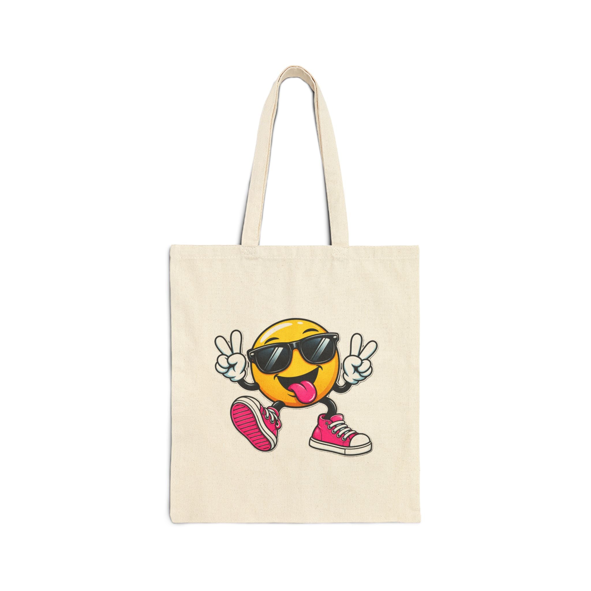 Smiling Cool Emoji Tote Bag