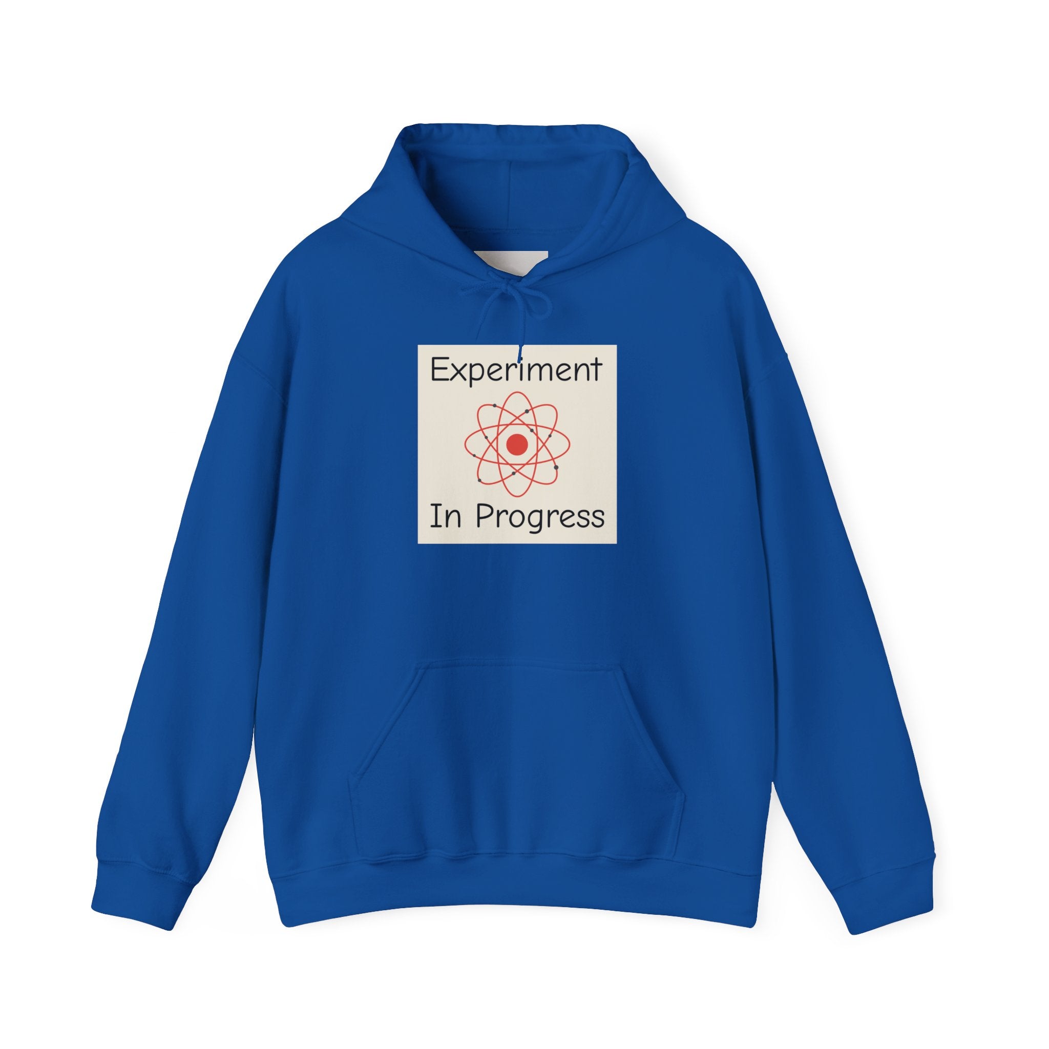 Experiment In Progress Hoodie — Science Atom Graphic Pullover