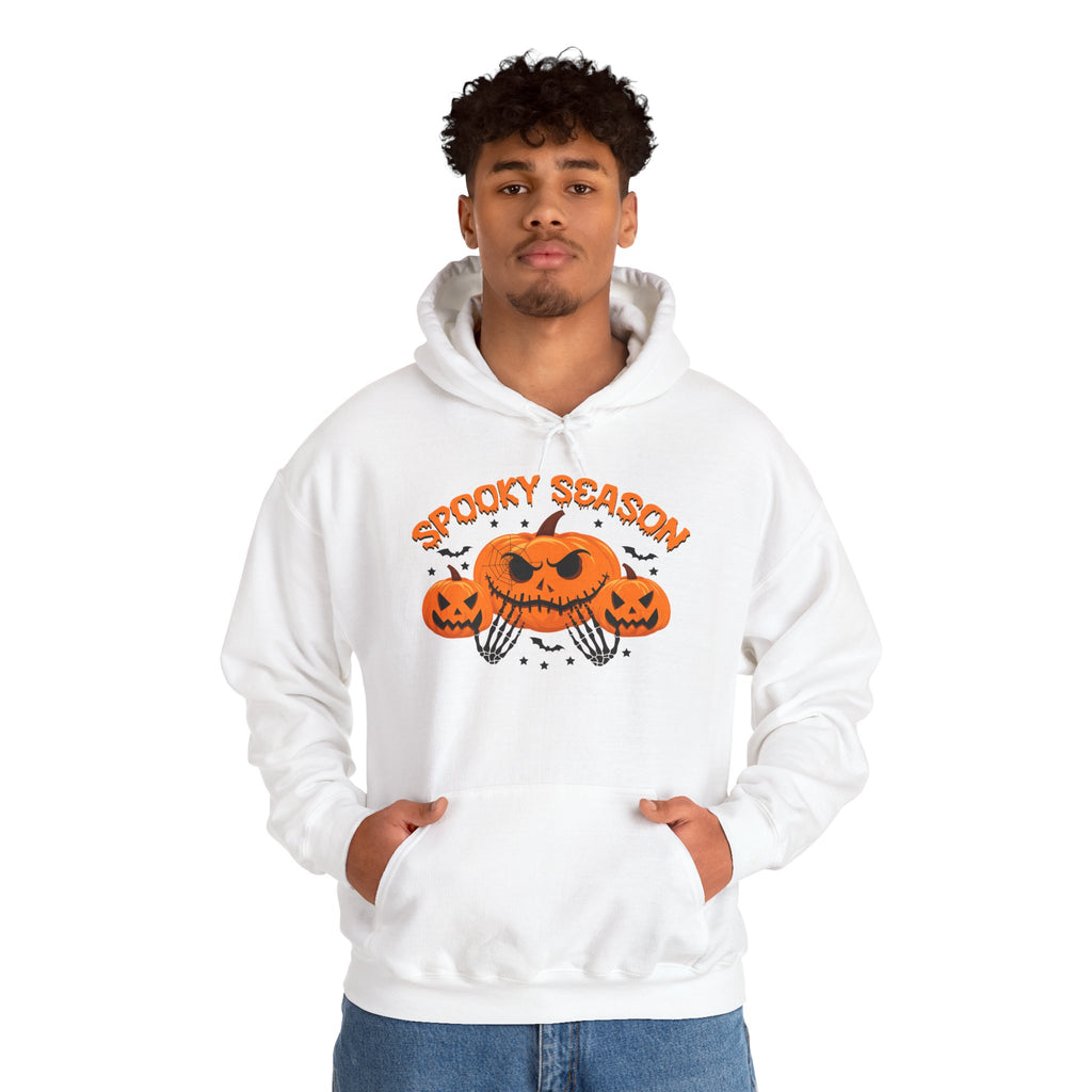 Halloween Hoodie - "Spooky Season" Jack-O'-Lantern Pumpkin Sweatshirt