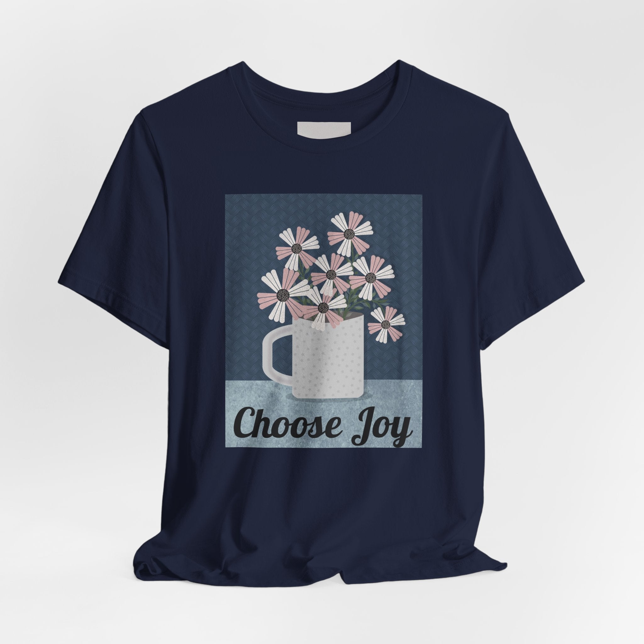 Choose Joy Floral Tee — Inspirational Graphic T‑Shirt