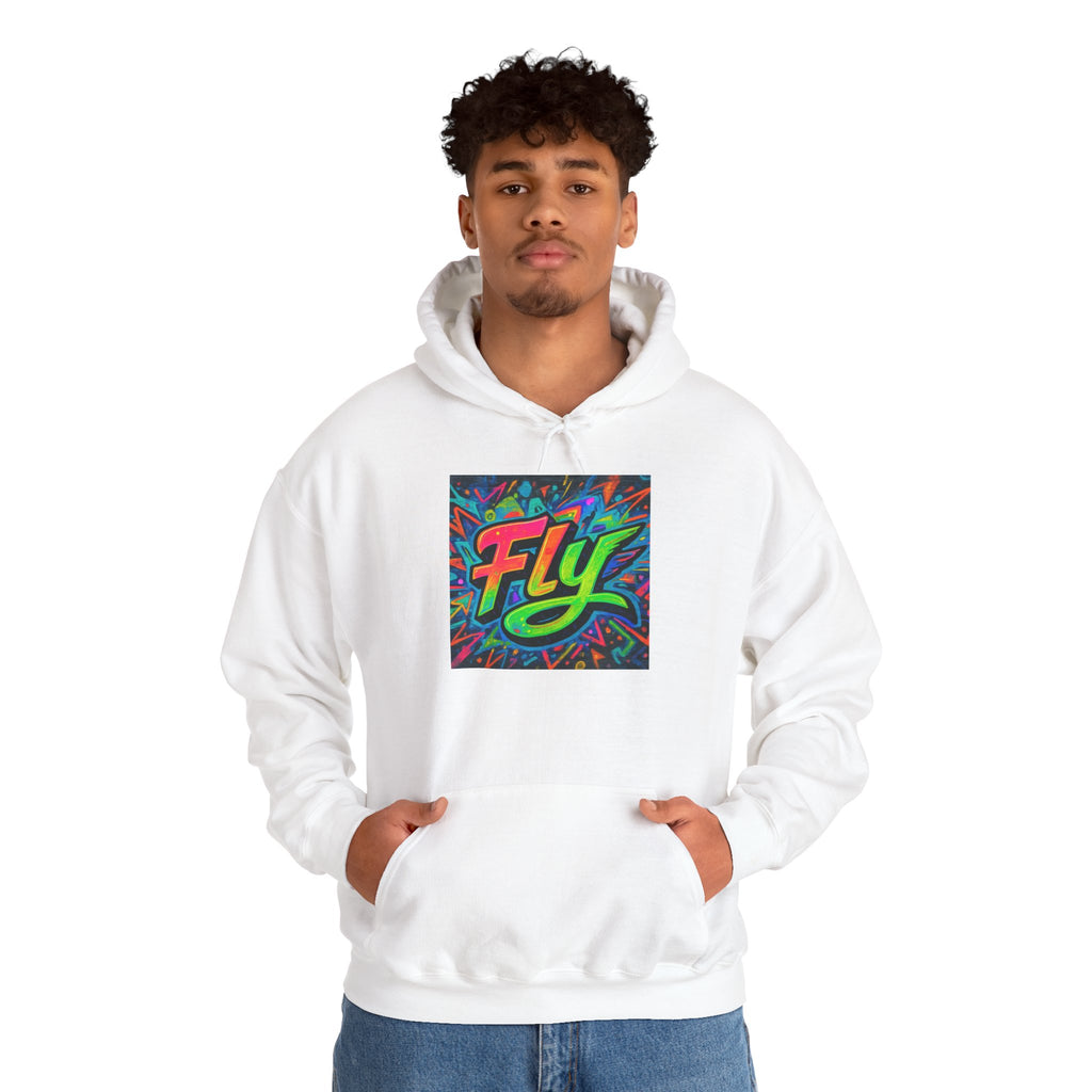 Fly Graffiti Hoodie — Colorful Streetwear Pullover