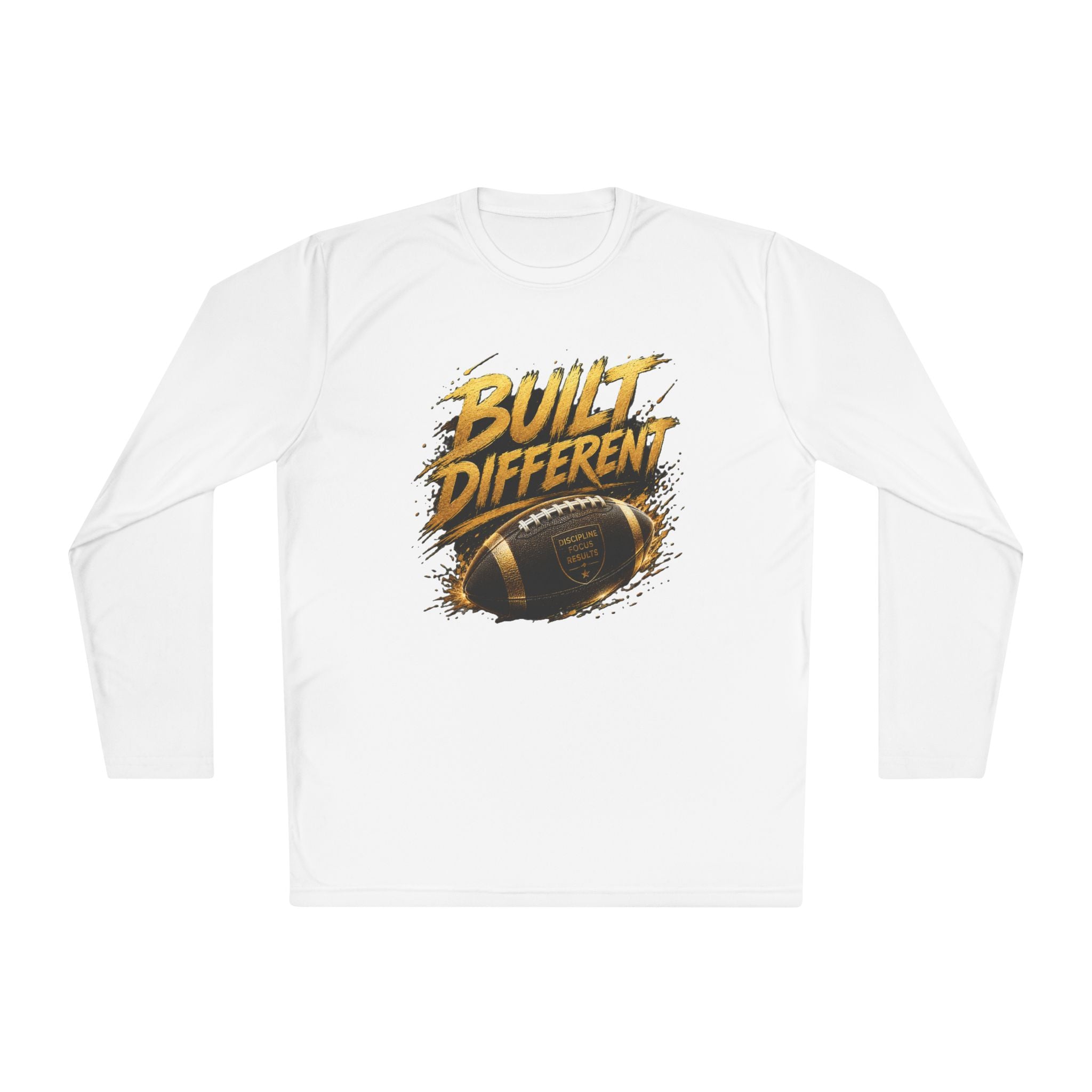 Built Different Football Long Sleeve Tee — Athletic Sports Fan Shirt