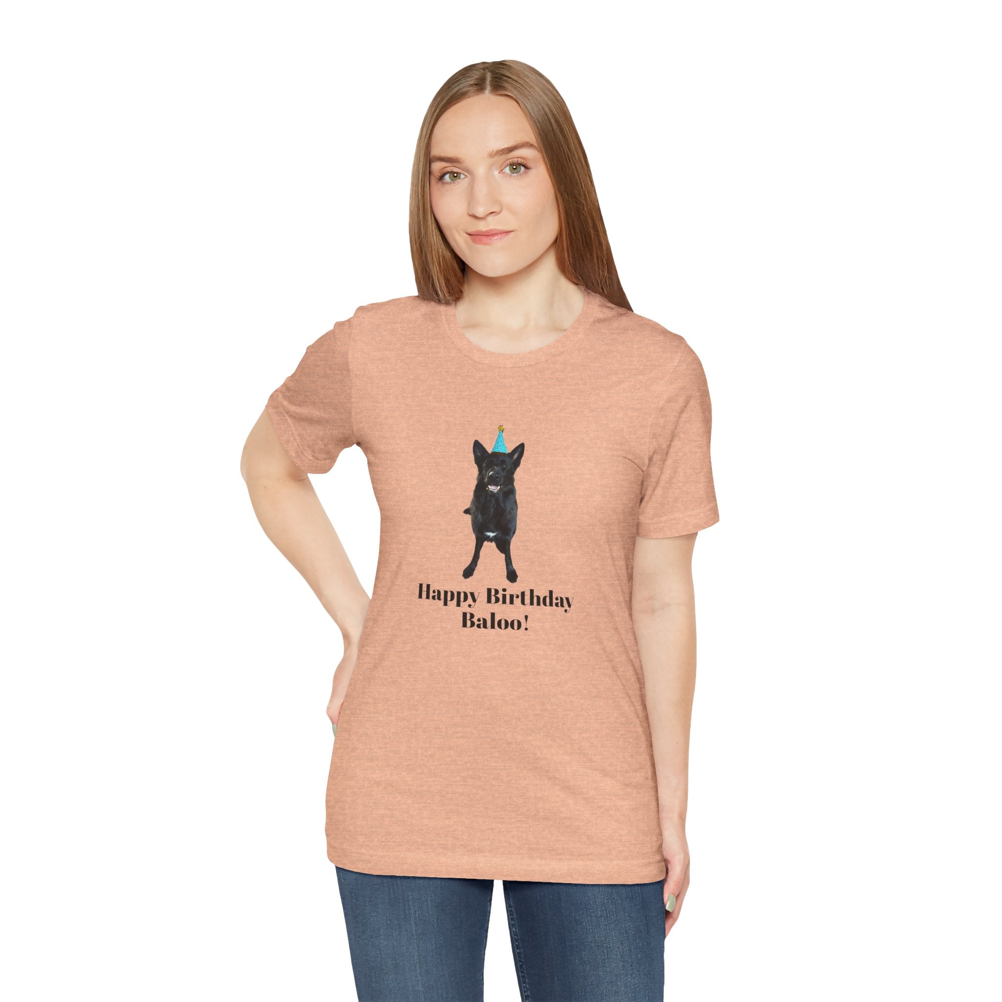 Birthday Dog Tee — "Happy Birthday Baloo!"