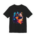 German Shepherd Splash Art Tee - Colorful Dog Portrait T-Shirt