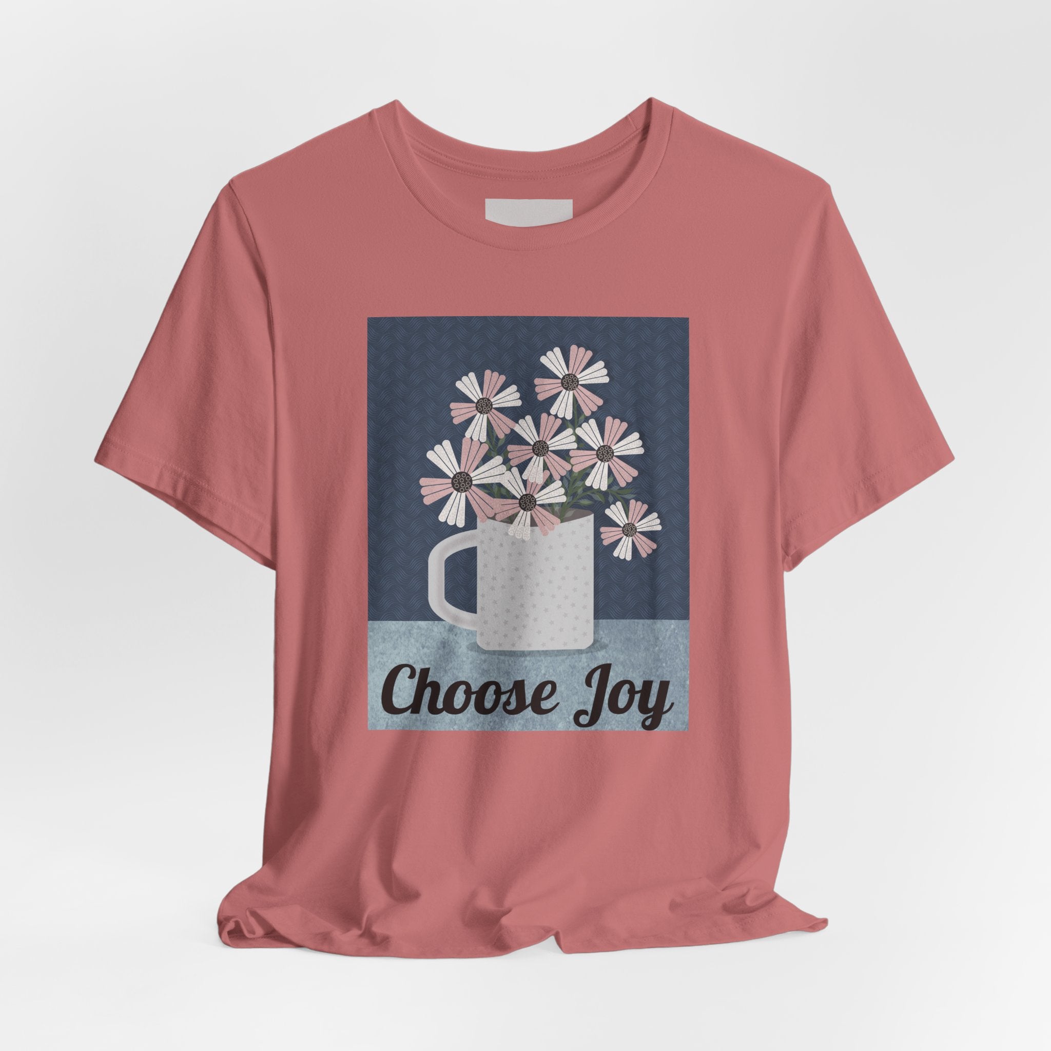 Choose Joy Floral Tee — Inspirational Graphic T‑Shirt