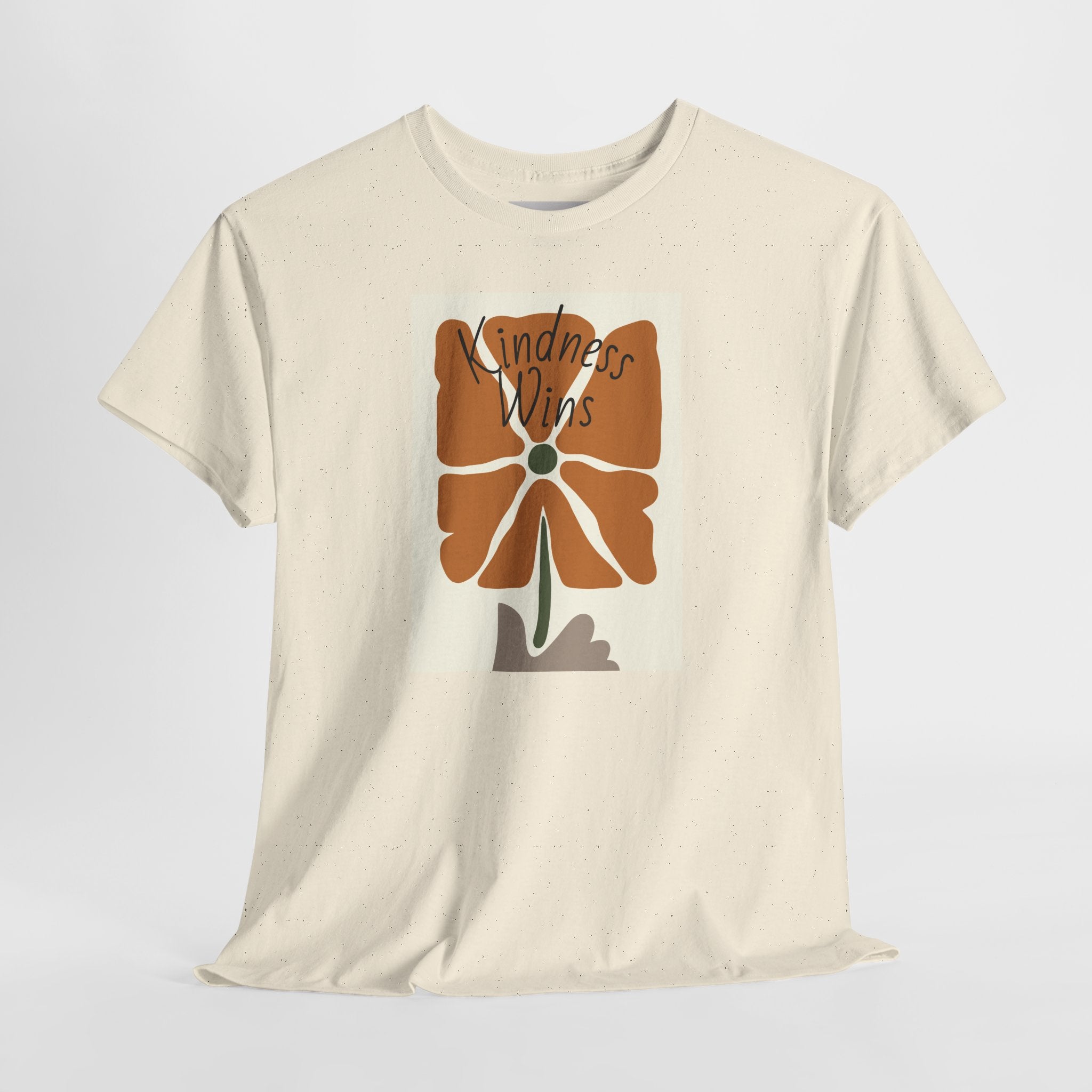 Kindness Wins T‑Shirt — Retro Floral Graphic Tee