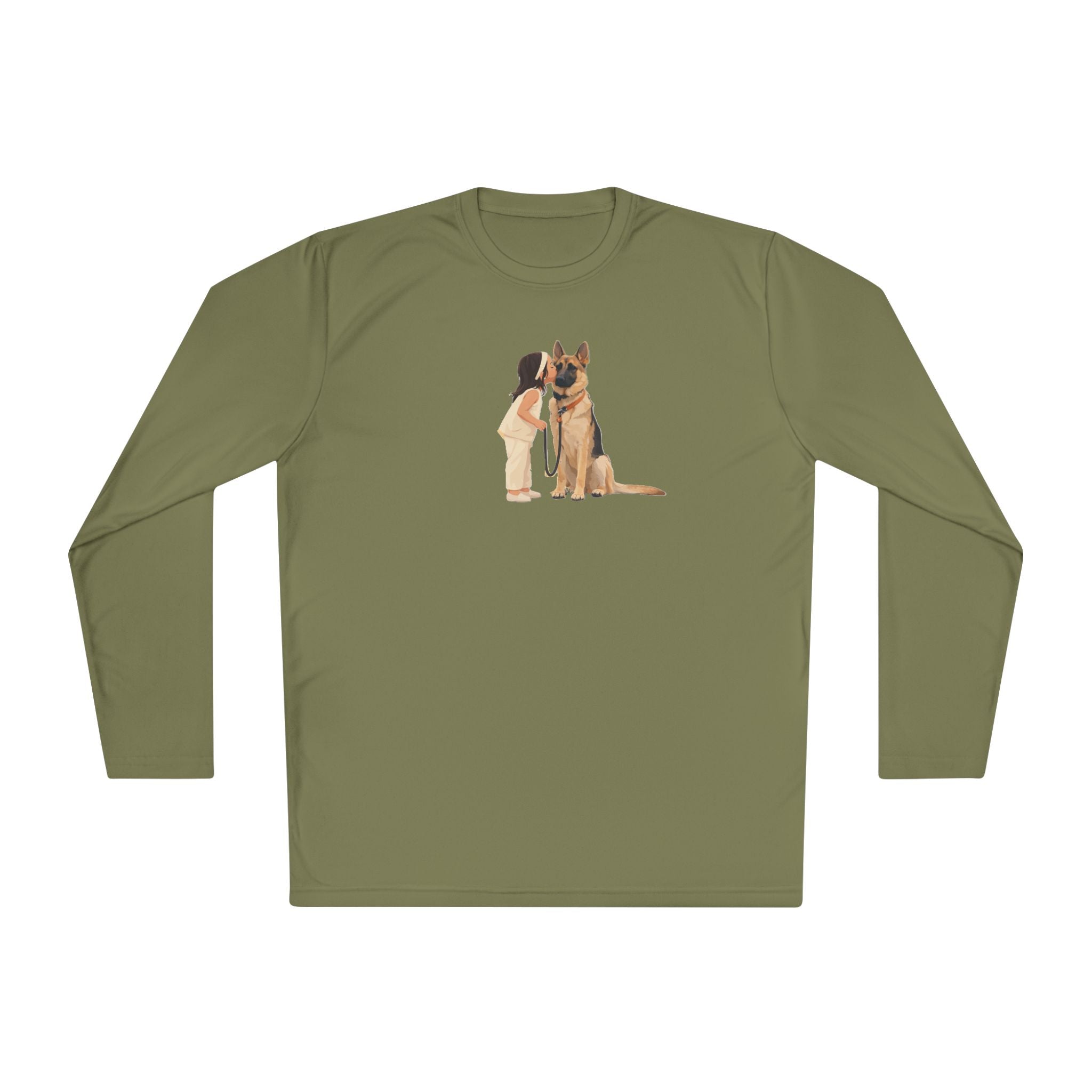 German Shepherd Hug Long Sleeve Tee — Cute Dog Lover Shirt