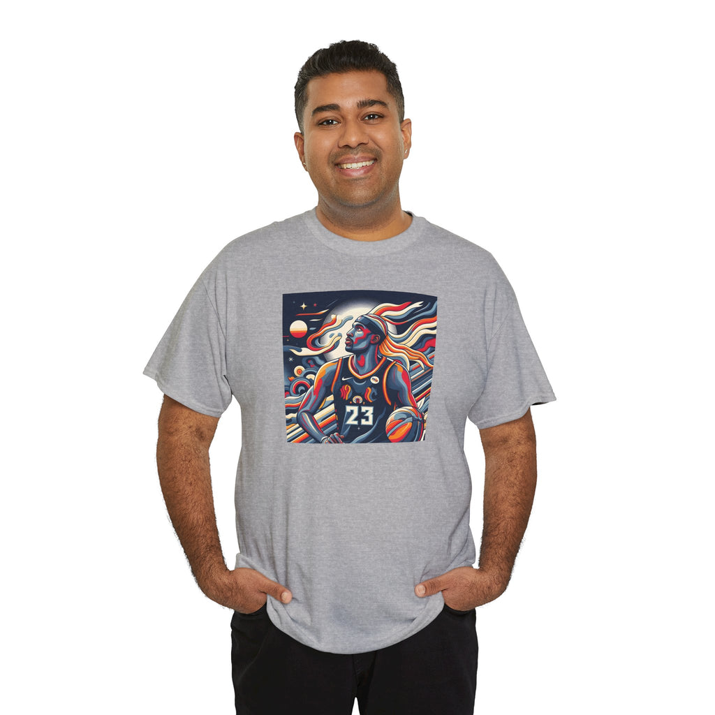 Basketball Art Tee — Abstract Player Illustration ("23")