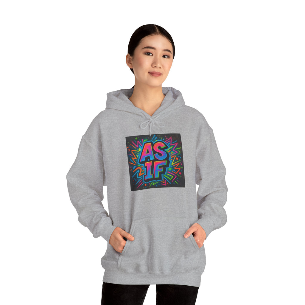 AS IF Graffiti Hoodie — Colorful Retro Streetwear Pullover