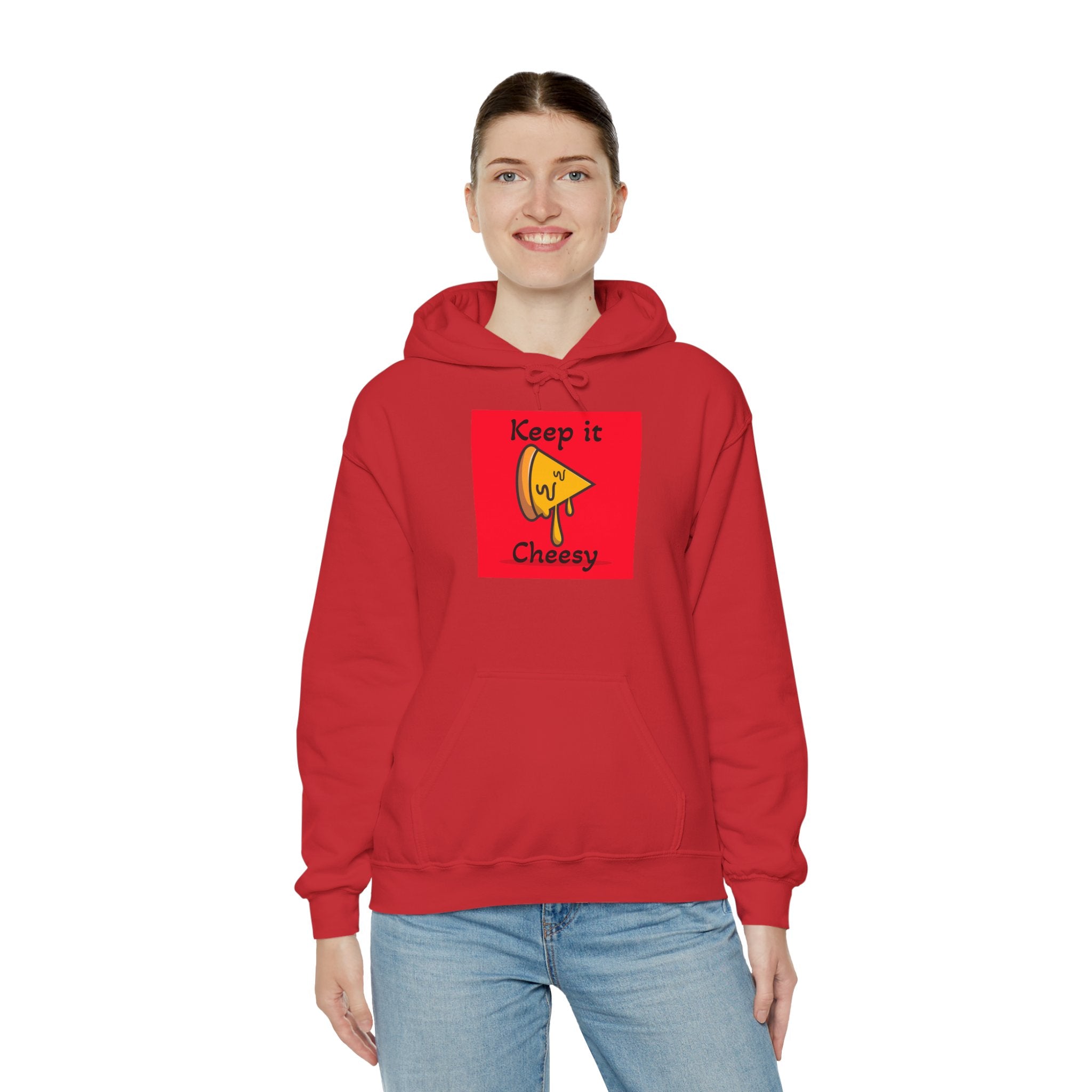 Keep It Cheesy Hoodie — Cute Melting Cheese Graphic Pullover