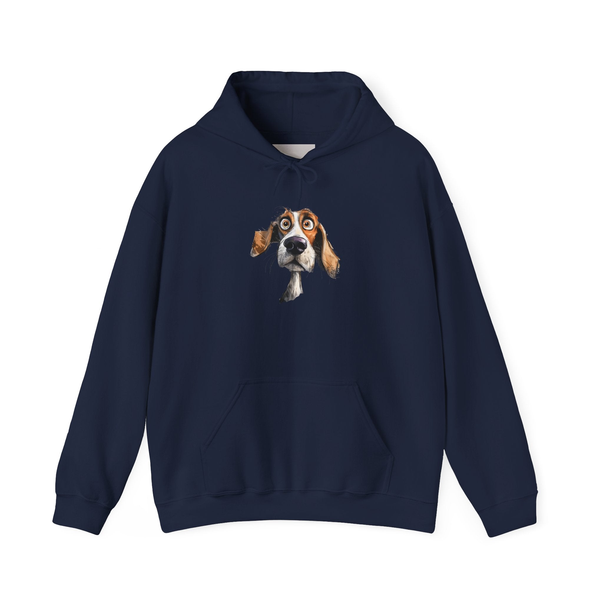 Basset Hound Portrait Hoodie - Cute Dog Face Pullover