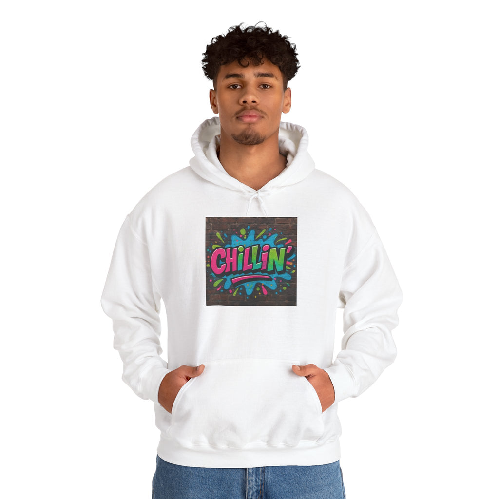 Chillin' Graffiti Hoodie - Colorful Street Art Pullover