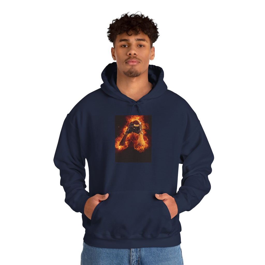 Flaming Football Hoodie — Fiery Football Pullover