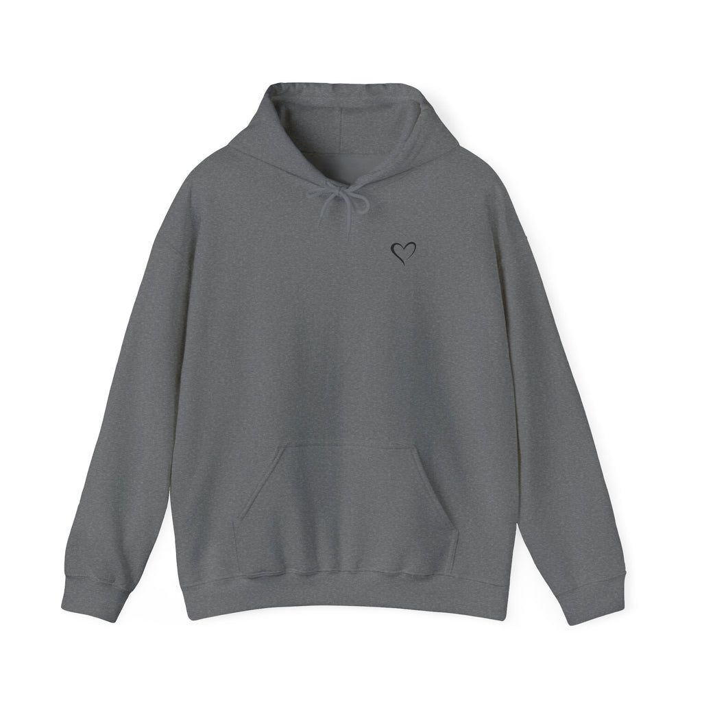 Hoodie — "Be Bold. Be Fearless." Minimal Heart Graphic Motivational Pullover