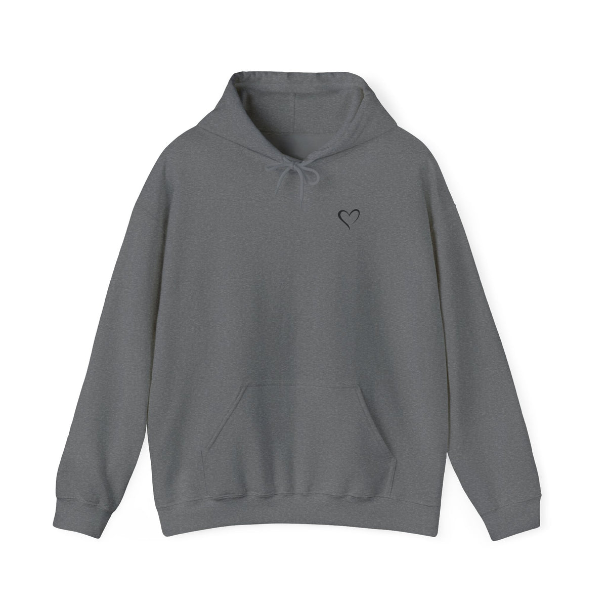 Hoodie — "Be Bold. Be Fearless." Minimal Heart Graphic Motivational Pullover