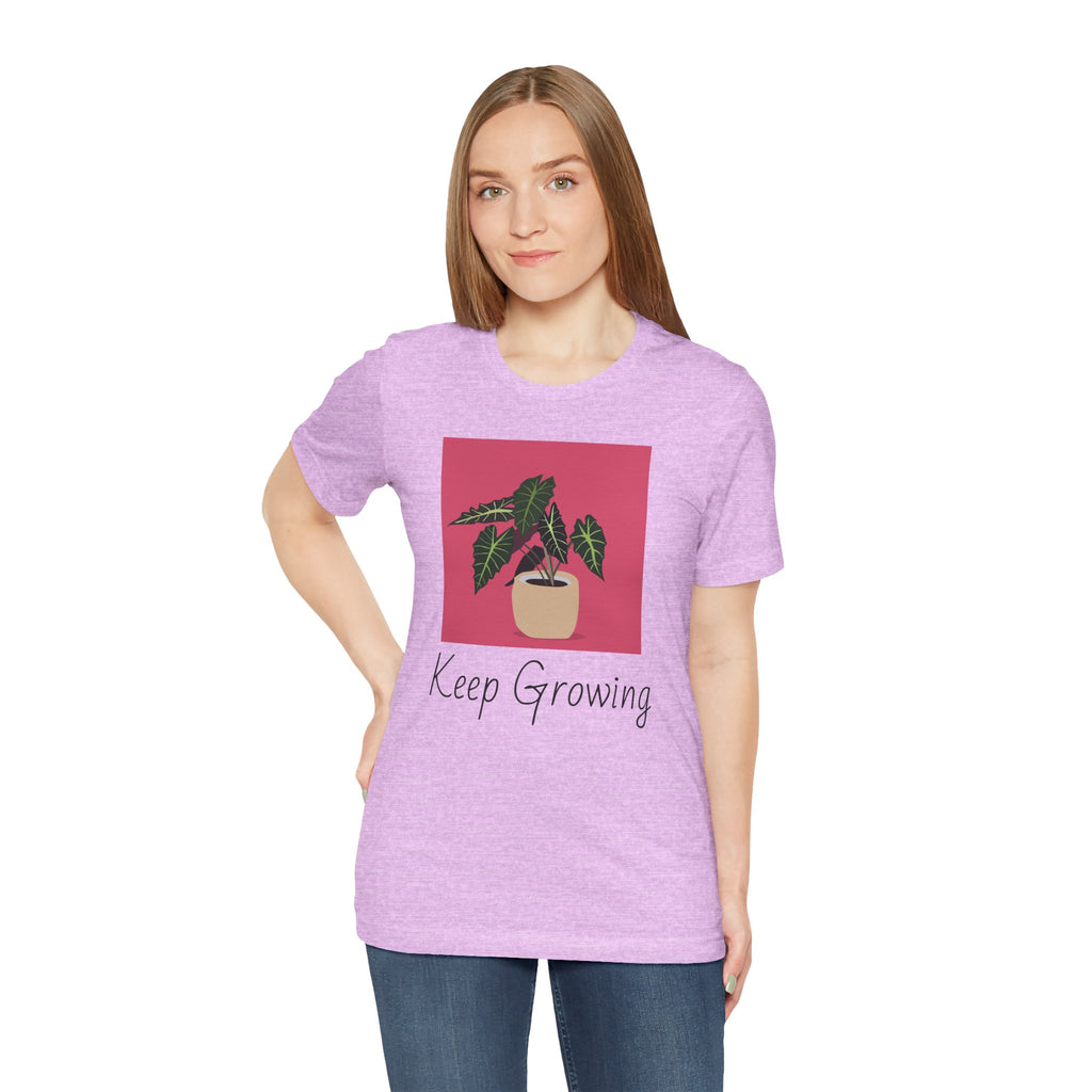 Keep Growing Plant Tee — Botanical Graphic T‑Shirt