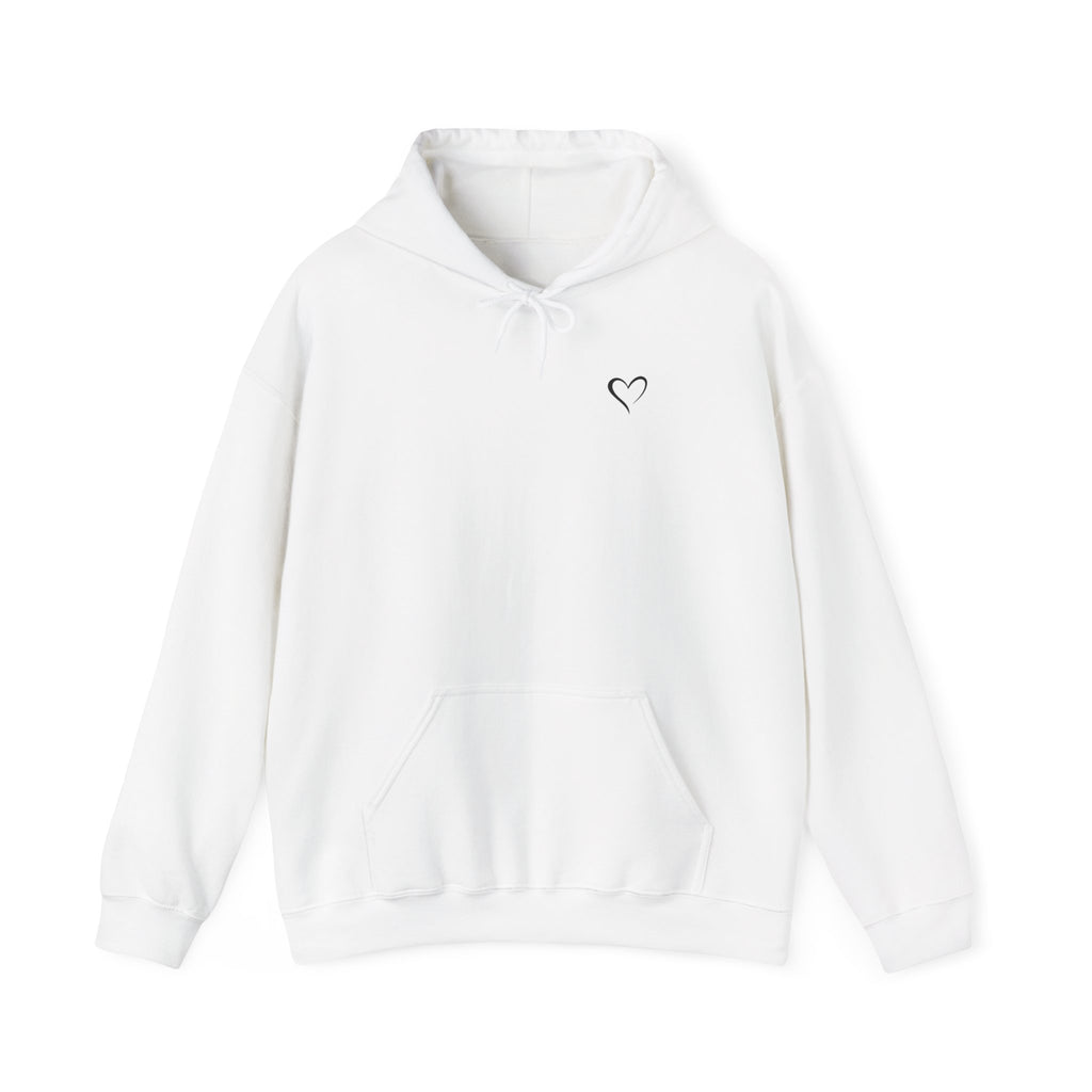 Hoodie — "Be Bold. Be Fearless." Minimal Heart Graphic Motivational Pullover