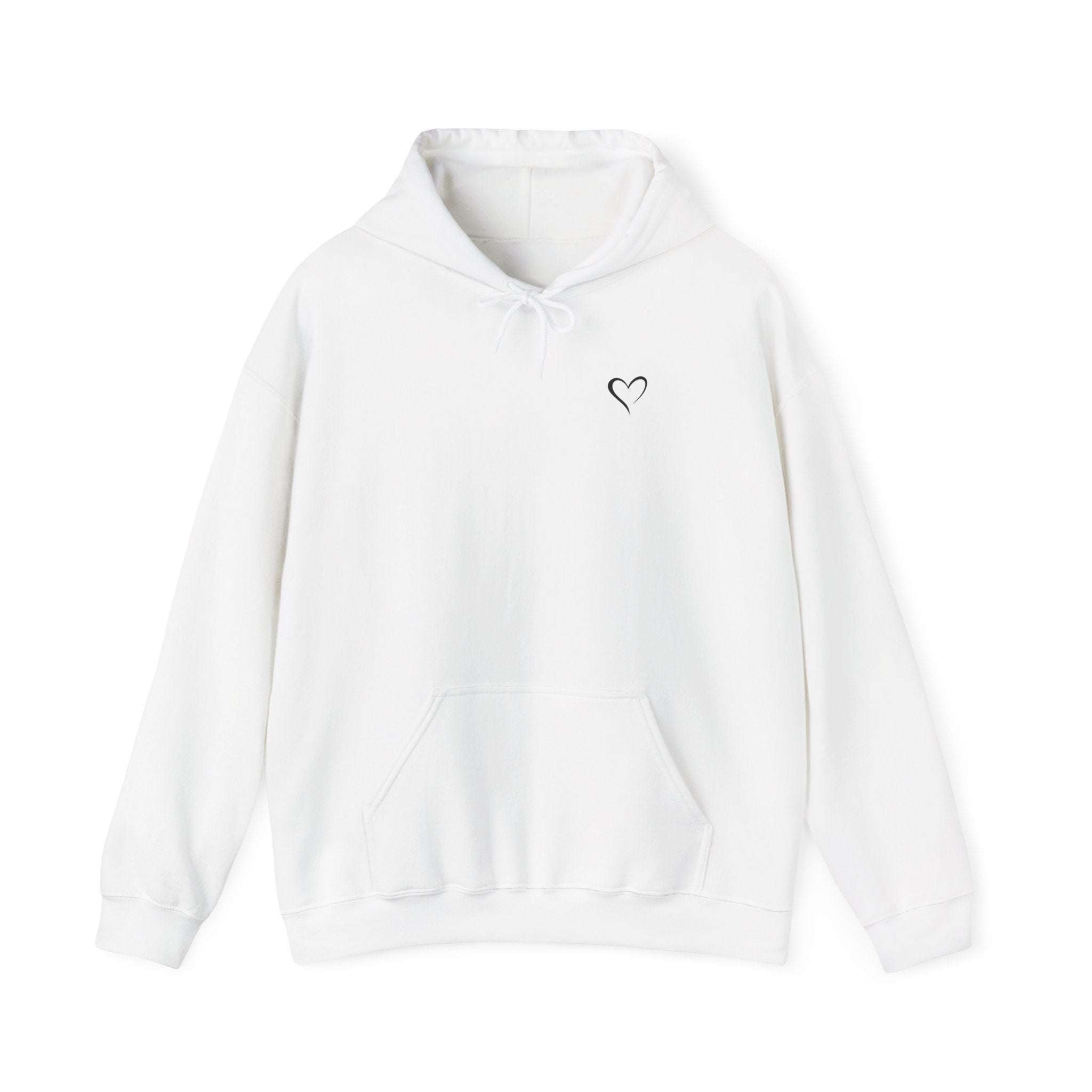Hoodie — "Be Bold. Be Fearless." Minimal Heart Graphic Motivational Pullover
